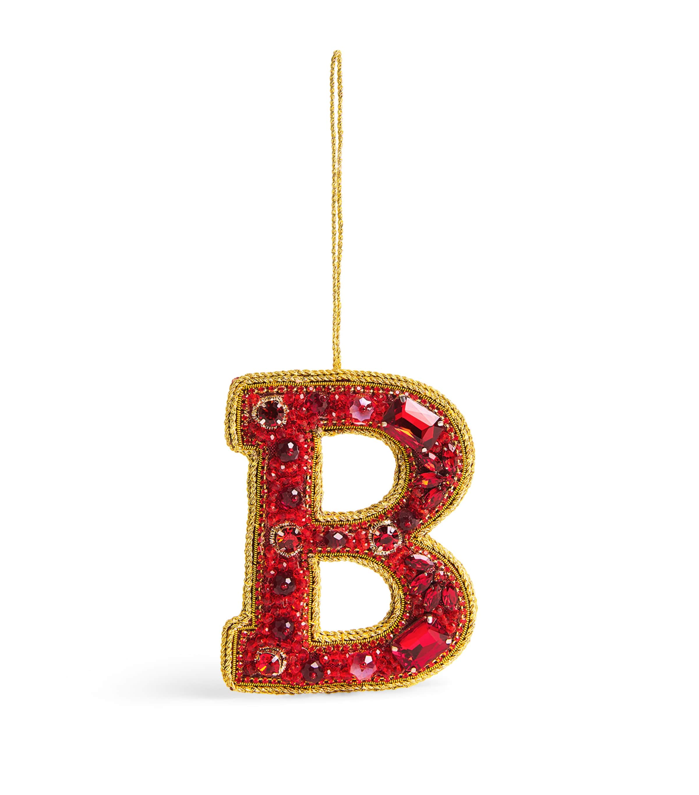 Tinker Tailor Embellished B Tree Decoration In Red