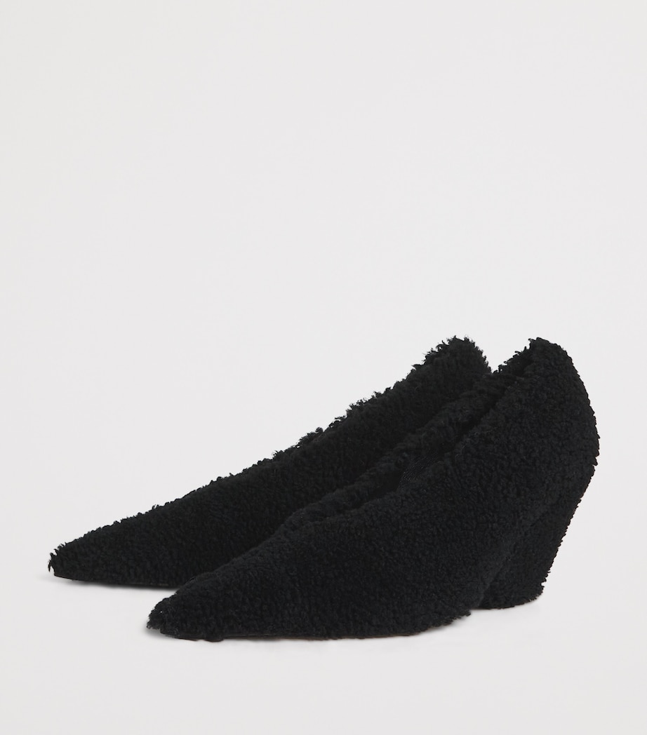 Shearling Rhys Pumps 80 BLACK Image 3