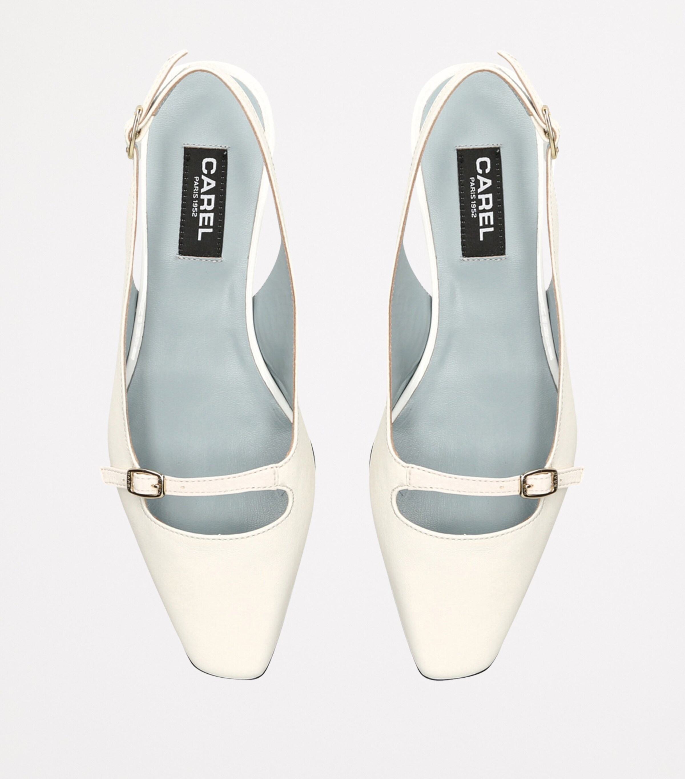 Leather Ninon Slingback Ballet Flats BEIGE Image 4