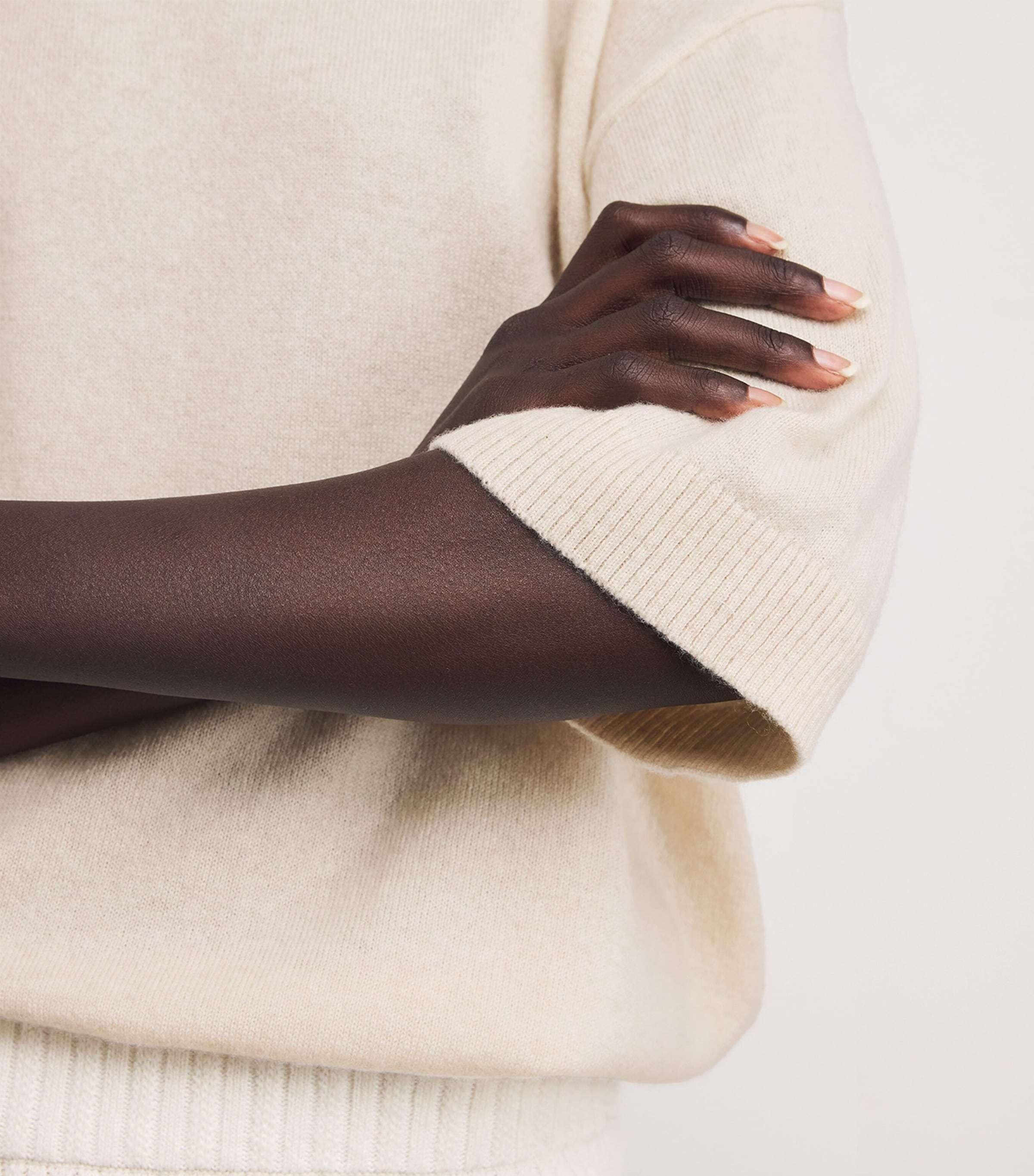 Cashmere Mock-Neck Sweater OATMEAL MELANGE Image 6