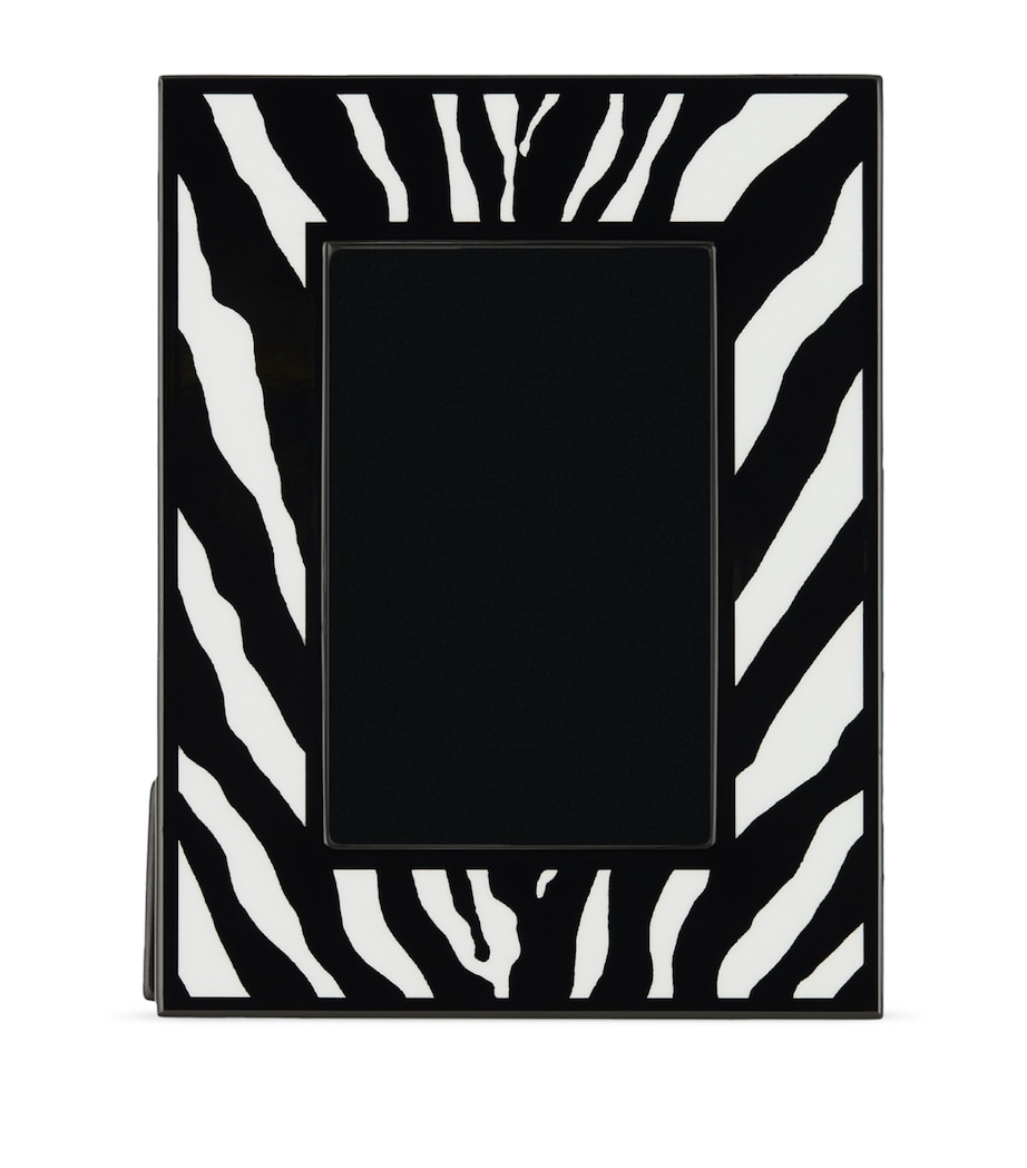 Lacquered Wood Zebra Photo Frame (8.7" x 6.7") UZ003 ZEBRA Image 1