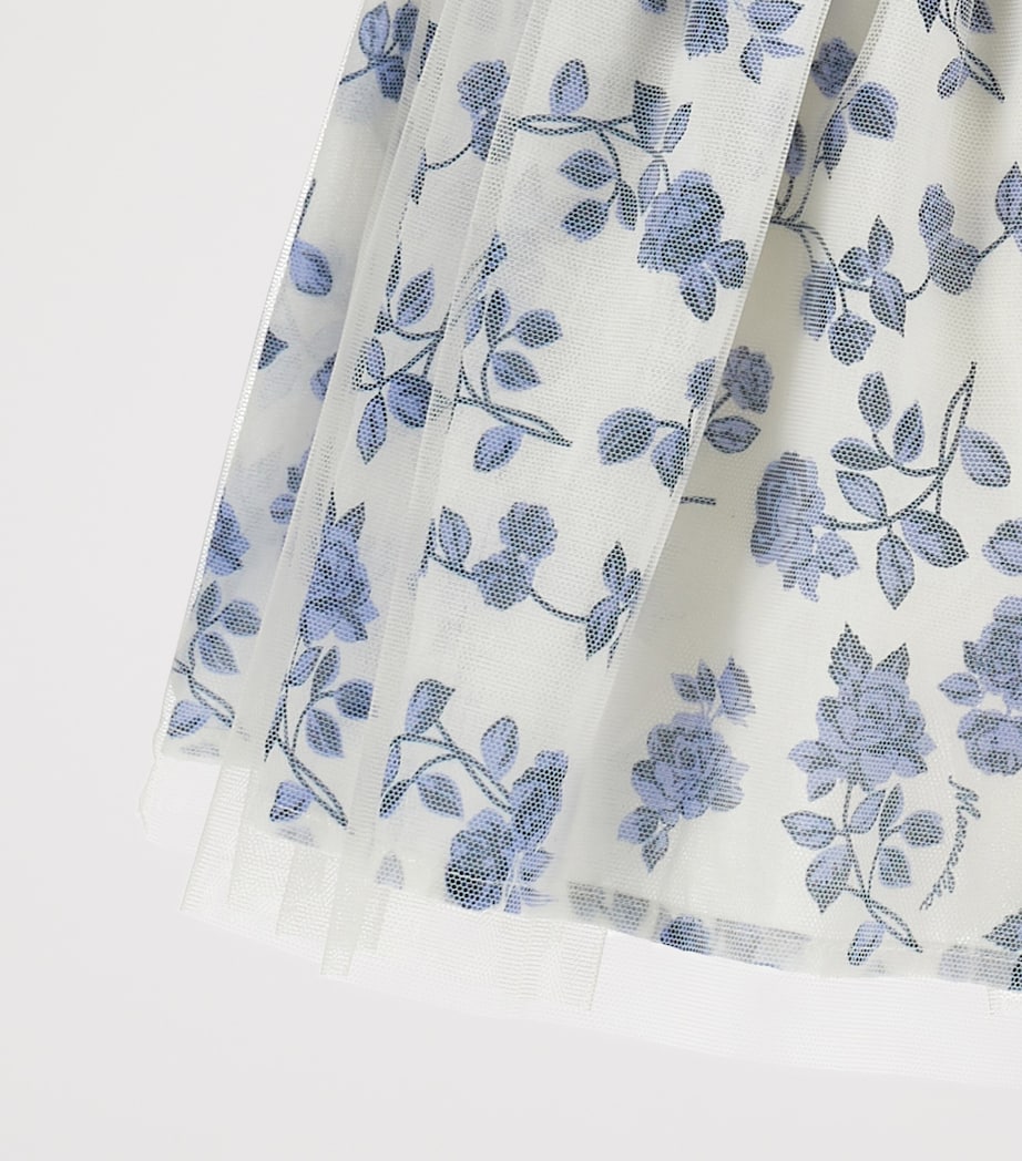 Cotton-Silk Floral Dress (2-12 Years) PANNA+BLU Image 3