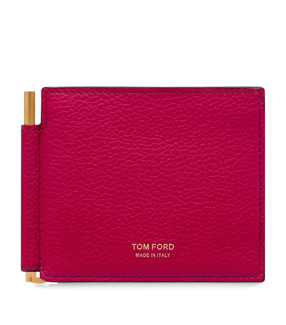 Leather T-Line Money Clip Wallet 1P012 Image 1