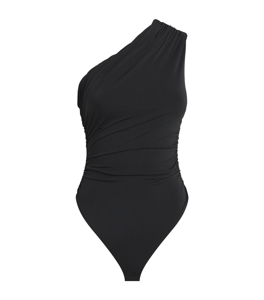 One-Shoulder Bodysuit BLACK Image 1