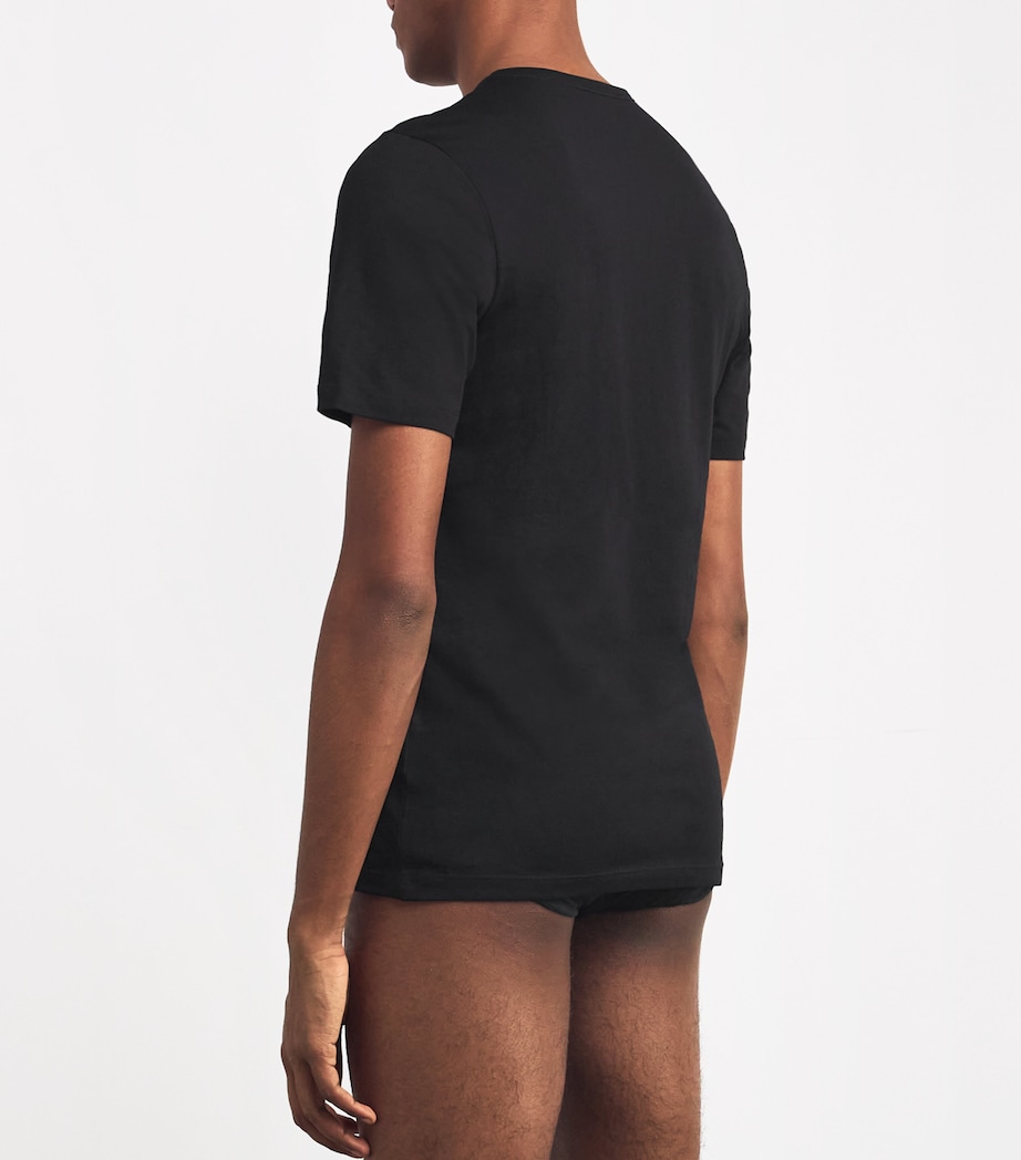 Cotton Logo T-Shirt (Pack of 3) 001-BLACK Image 3
