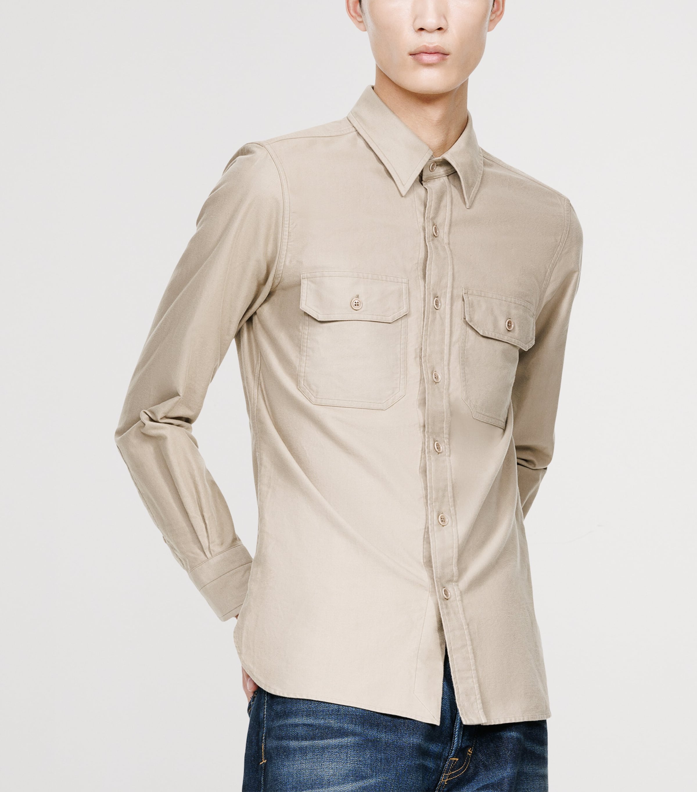 TOM FORD Mens Cotton Shirt Jbw Image 5