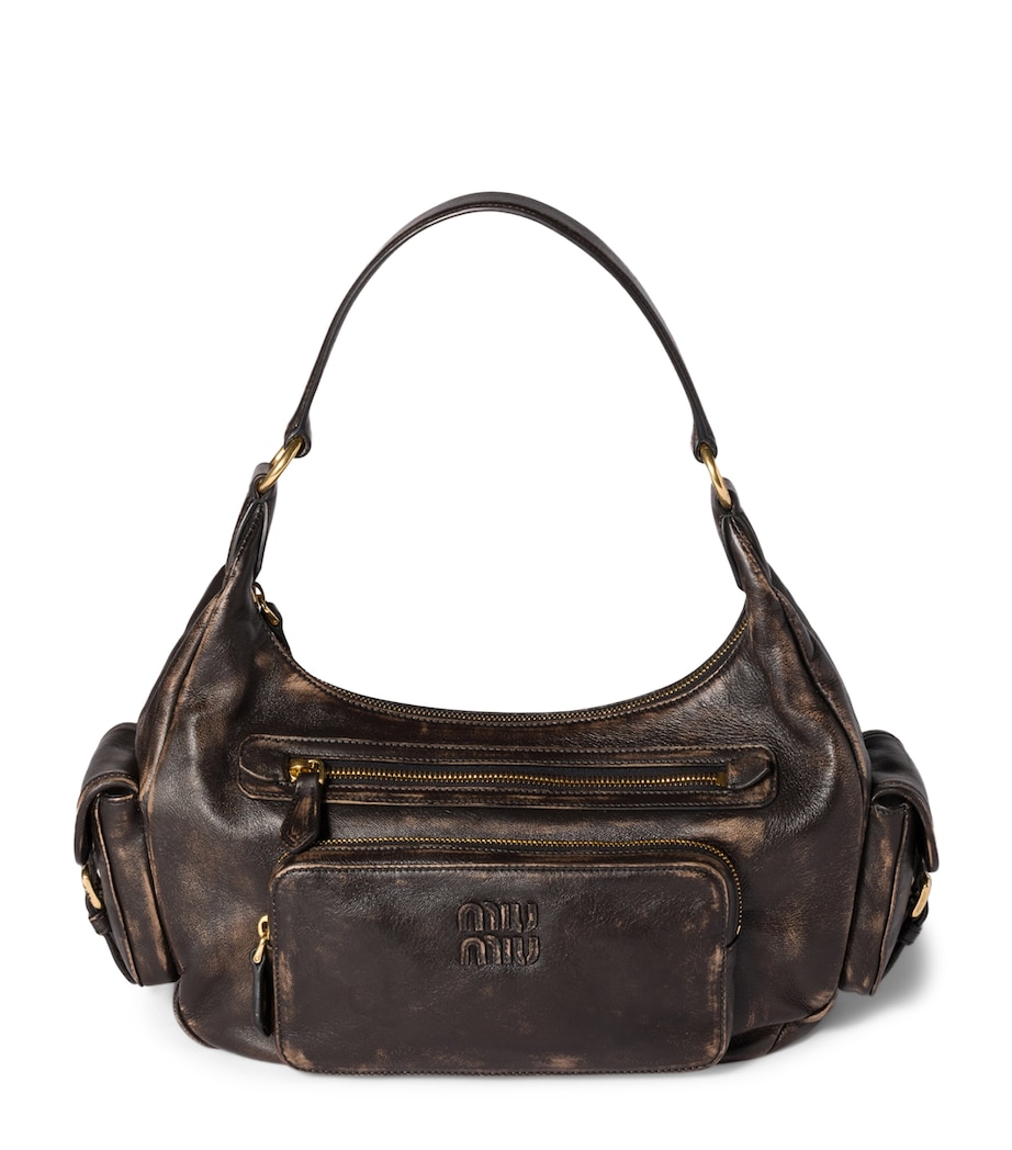 Nappa Leather Pocket Top-Handle Bag F0201 Image 1