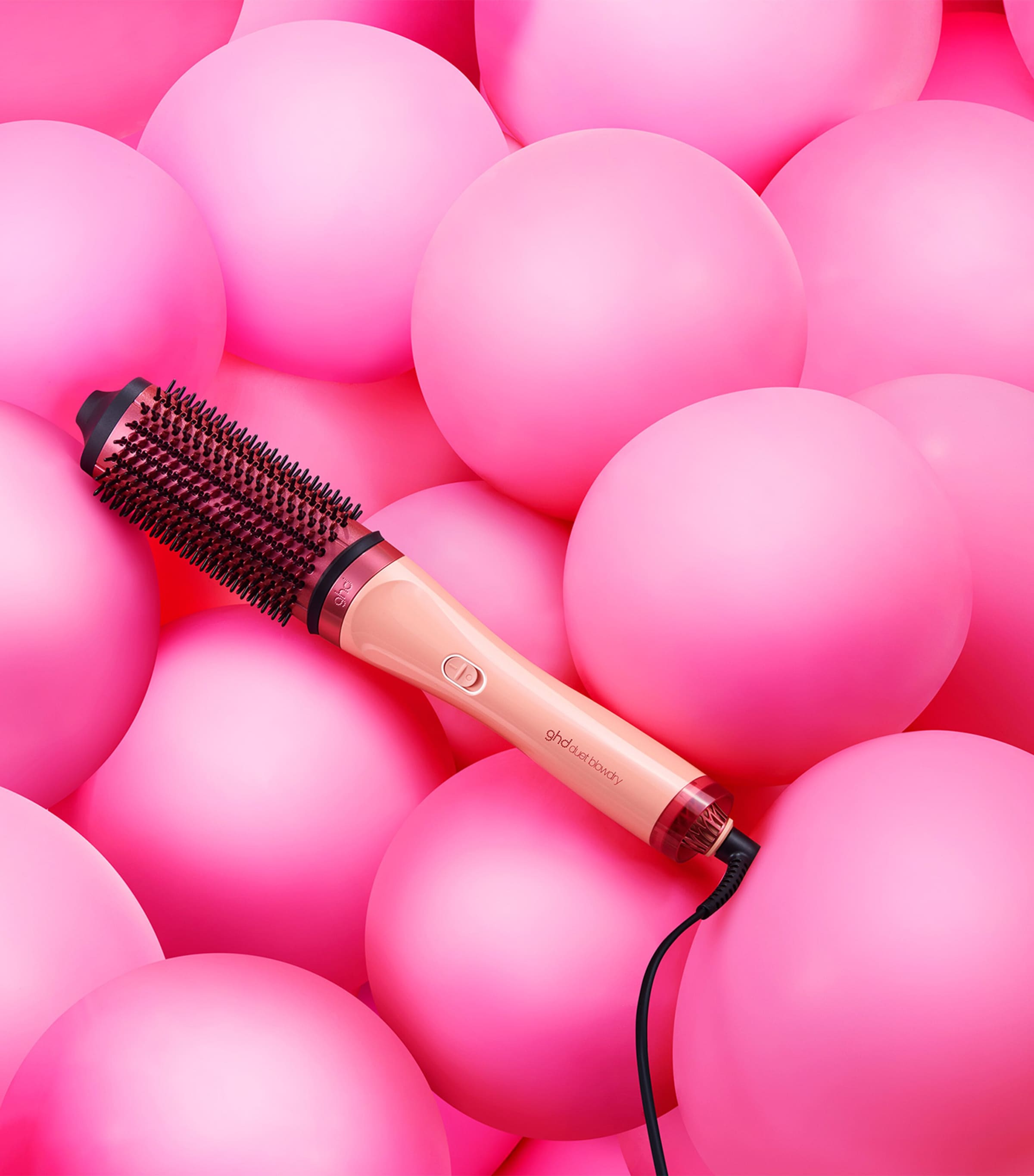ghd Duet Blowdry Hair Dryer Brush Sunkissed Peach Image 5