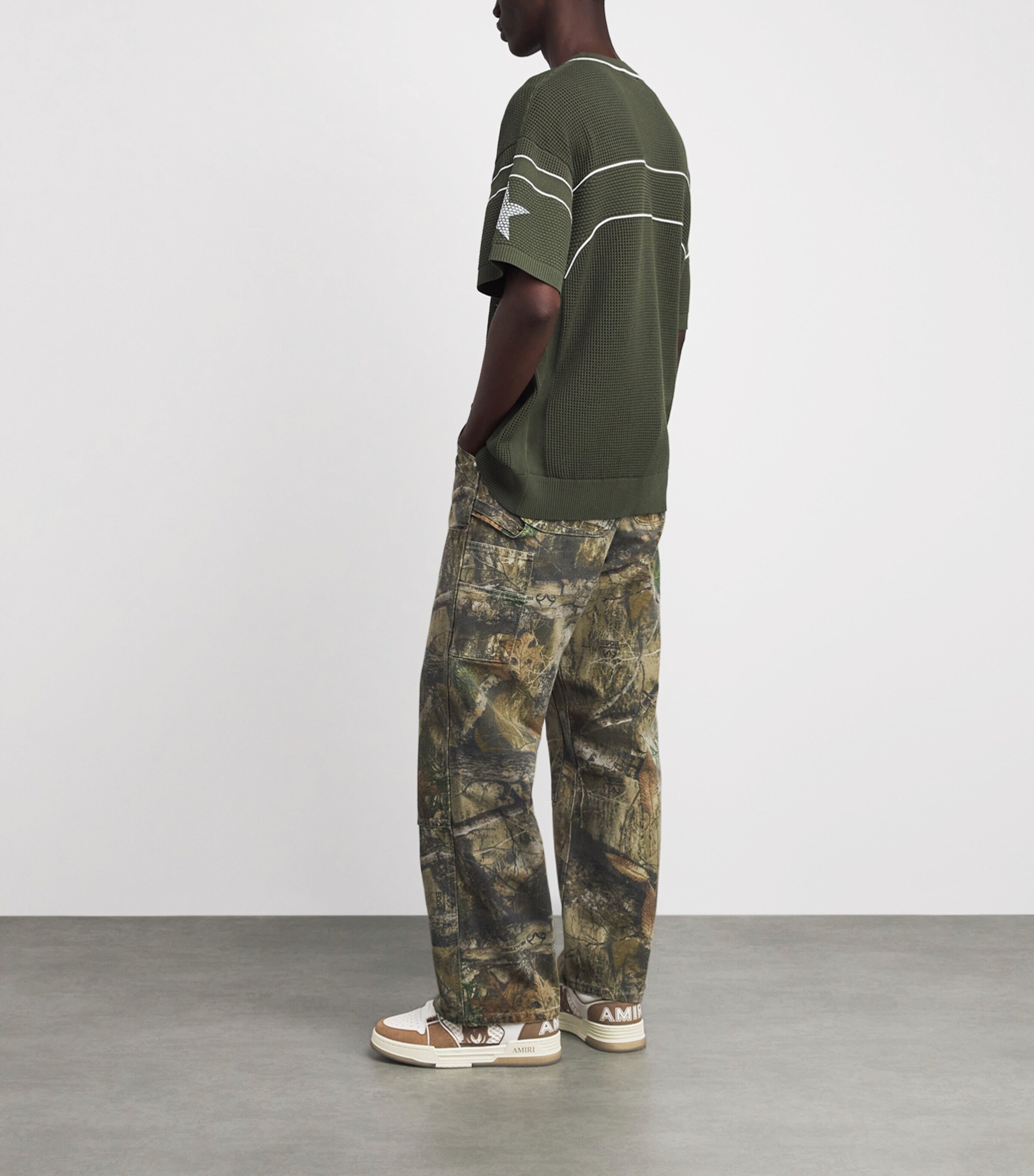 AMIRI Leather MA Skyline Sneakers Tobacco Image 4
