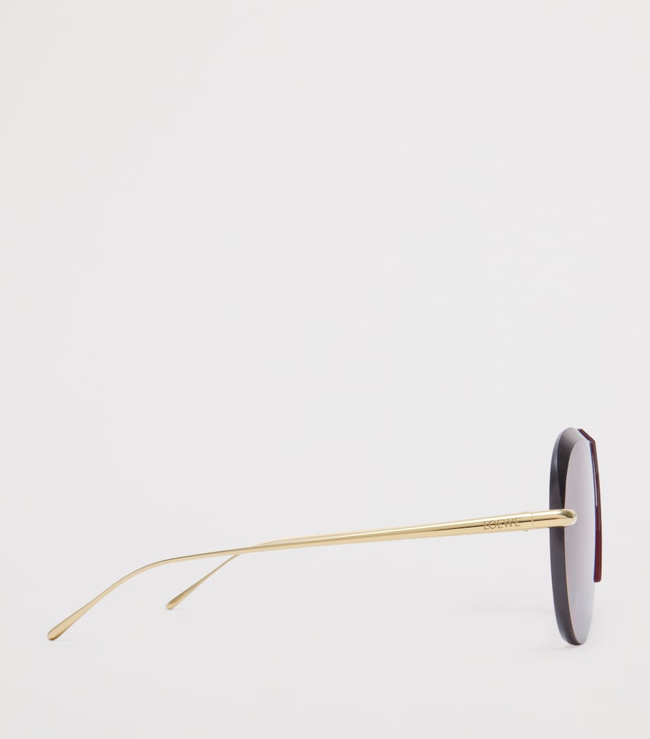 LOEWE Safari Sunglasses Burgundy Image 3