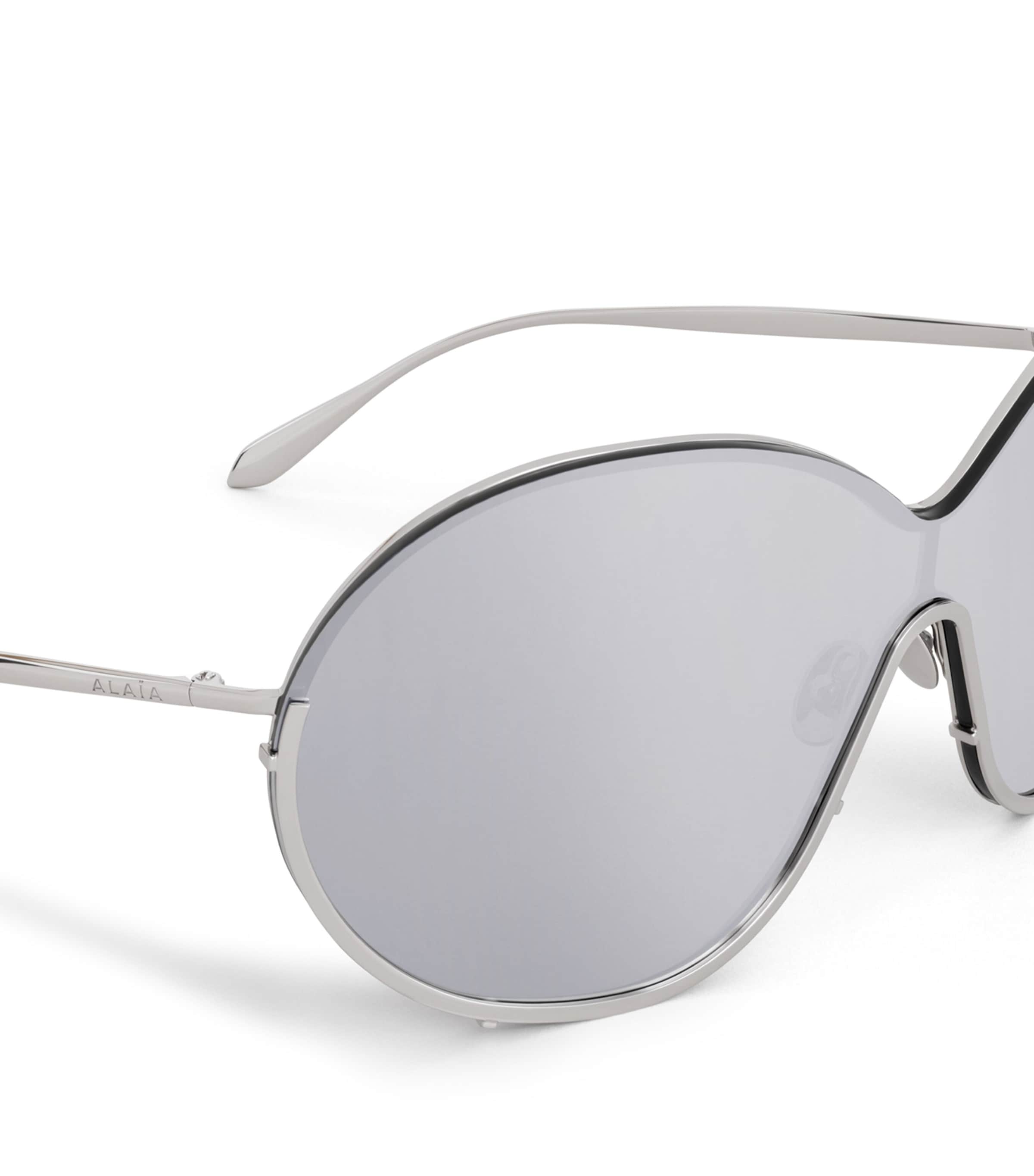 Alaïa Metal Butterfly Sunglasses Argent Image 3