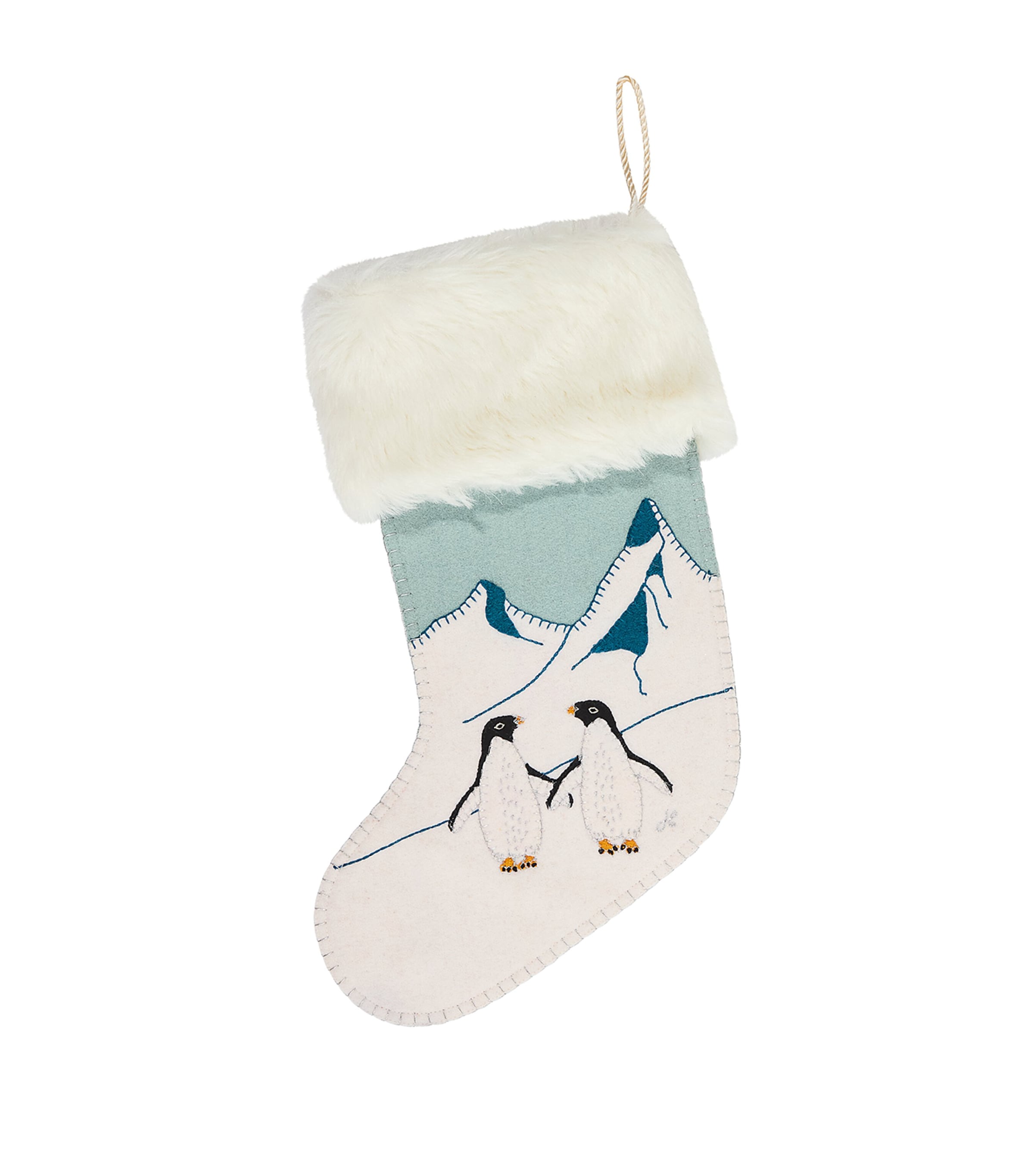 Jan Constantine Penguin Scene Stocking