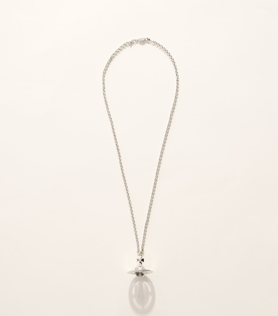 Vivienne Westwood New Small Orb Pendant Necklace Platinum Image 3