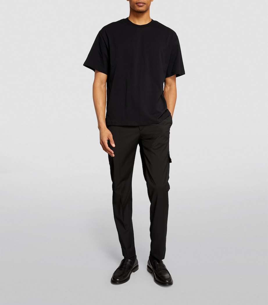 Cotton T-Shirt BLACK Image 2