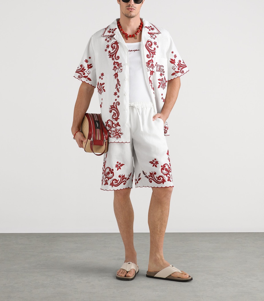 Dolce&Gabbana Mens Cotton Logo Tank Top Optical White Image 2