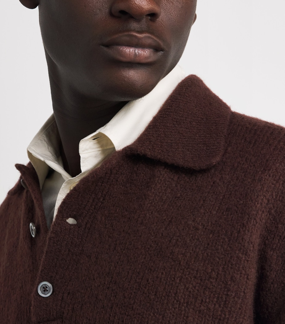Alpaca-Blend Rasmus Polo Sweater MAHOGANY Image 6