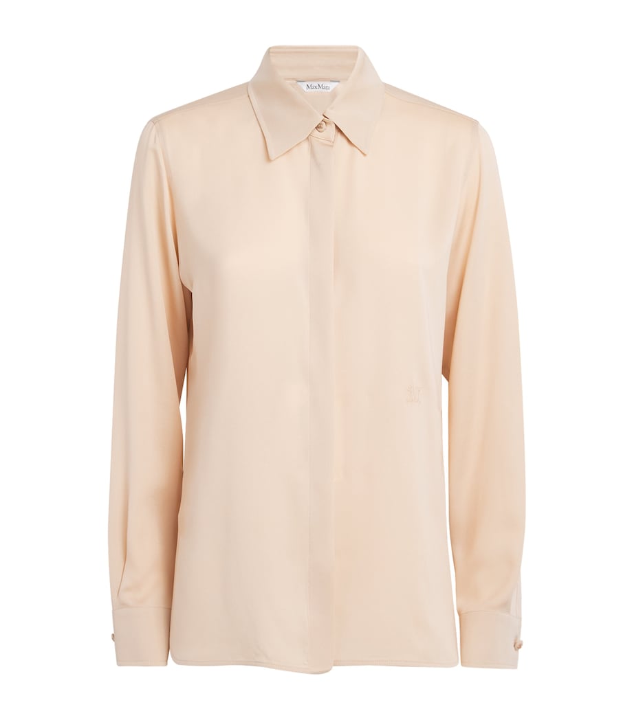 Silk Embroidered Shirt BEIGE Image 1