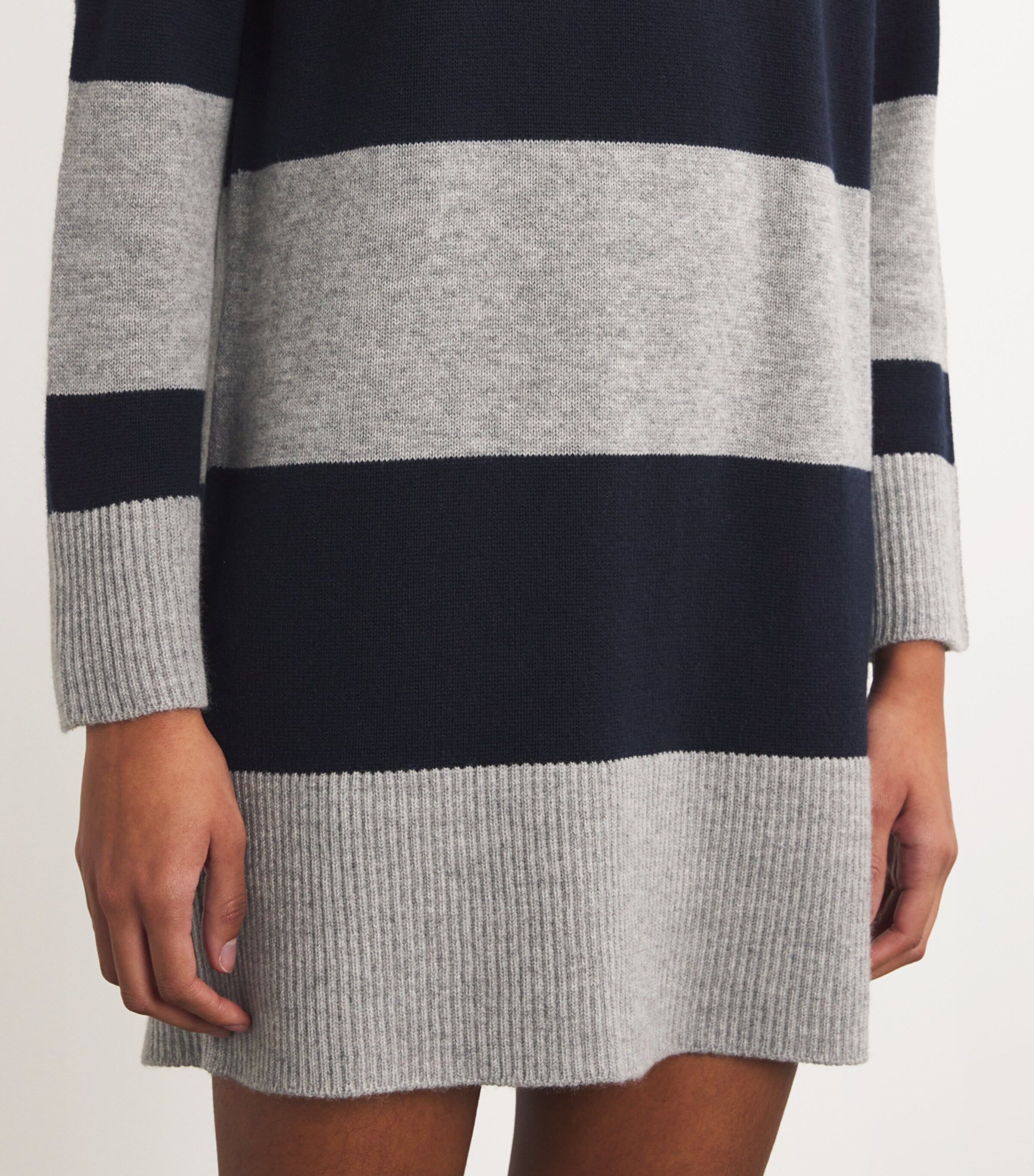 Max Mara Wool-Cashmere Striped Mini Dress | Harrods US