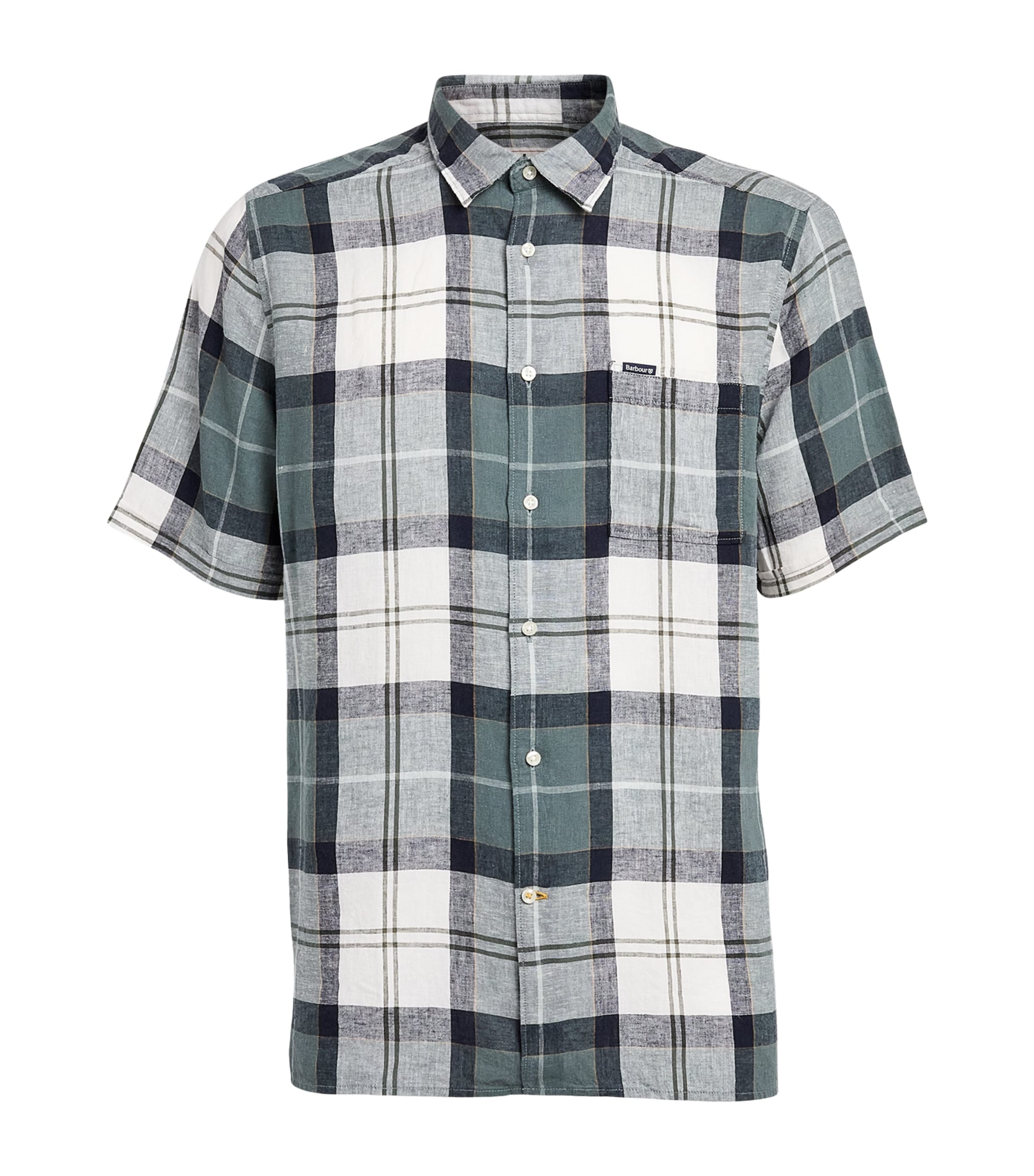 Barbour Mens Check Print Croft Shirt Meadow Brook Tartan Image 1