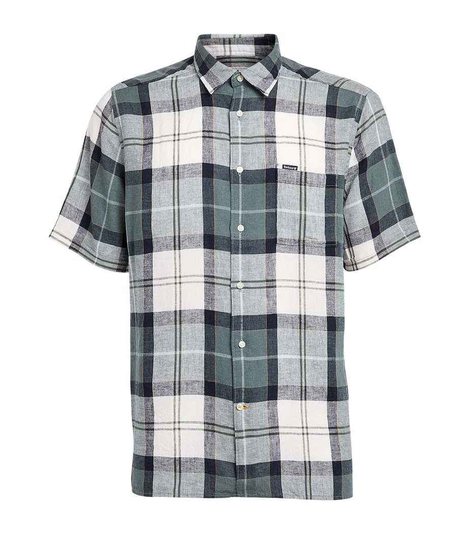 Barbour Mens Check Print Croft Shirt Meadow Brook Tartan Image 1