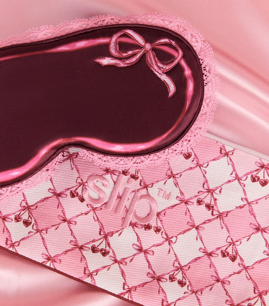 Mulberry Silk Contour Sleep Mask and Travel Pouch CUTIE PIE Image 5
