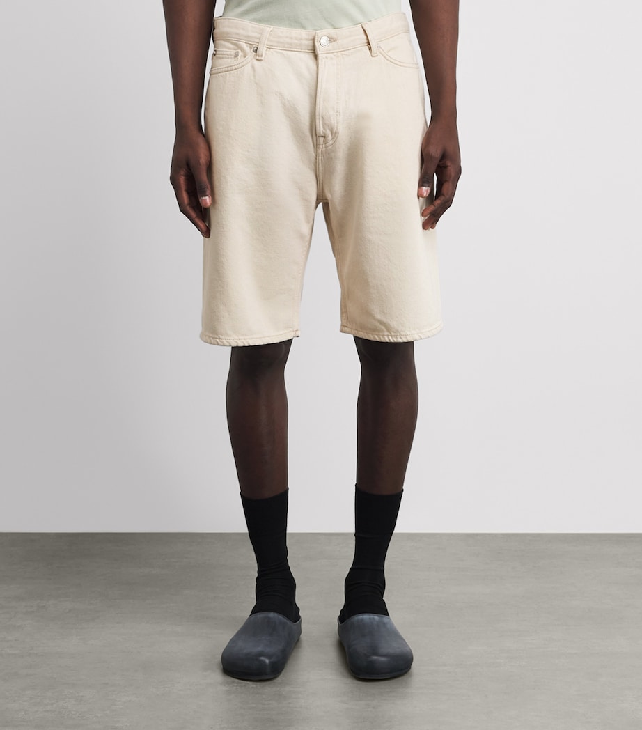 SAMSOE SAMSOE Mens Denim Saeddie Straight Shorts Soft Natural Image 4