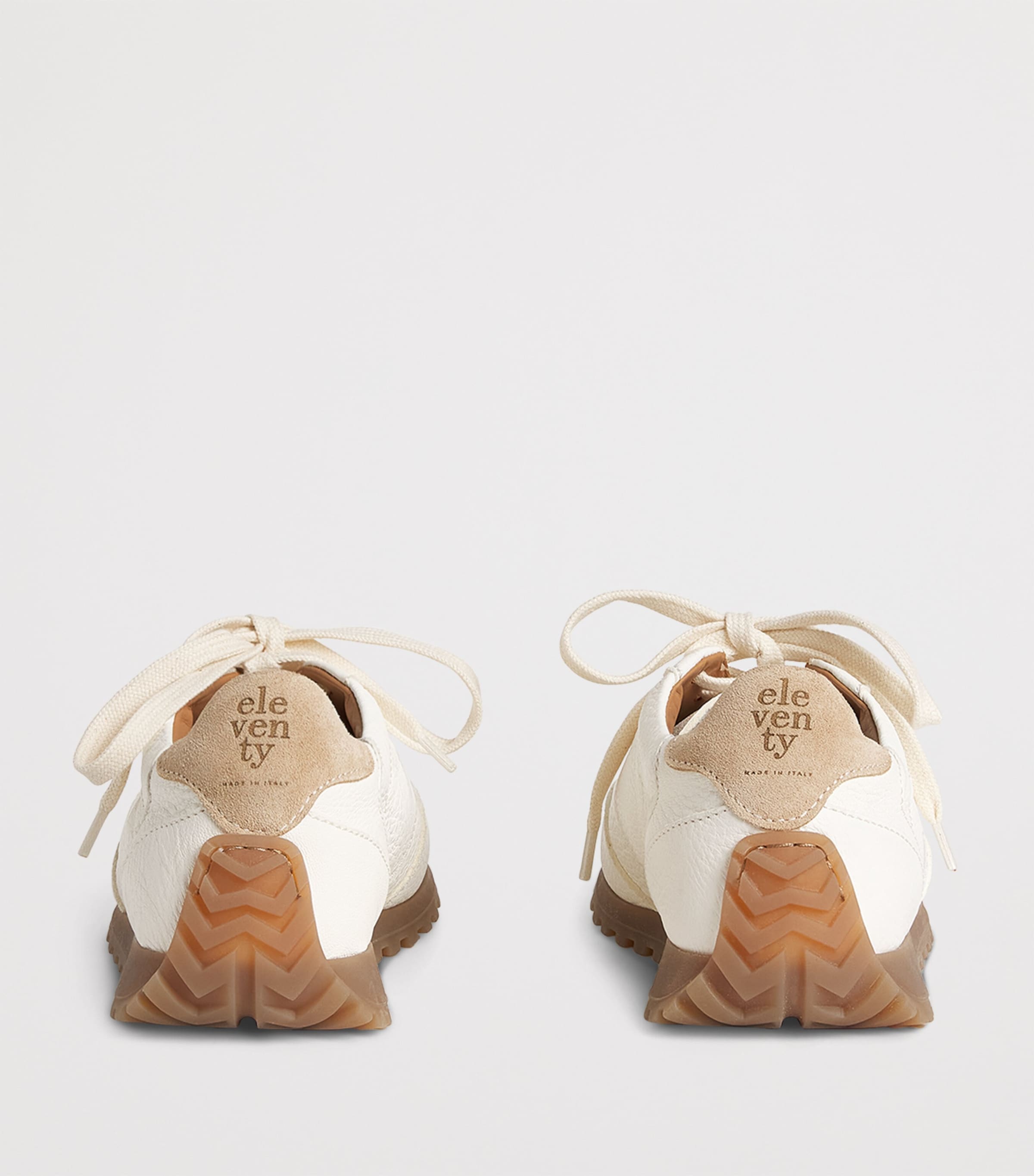 Eleventy Leather Sneakers Sabbia Image 3