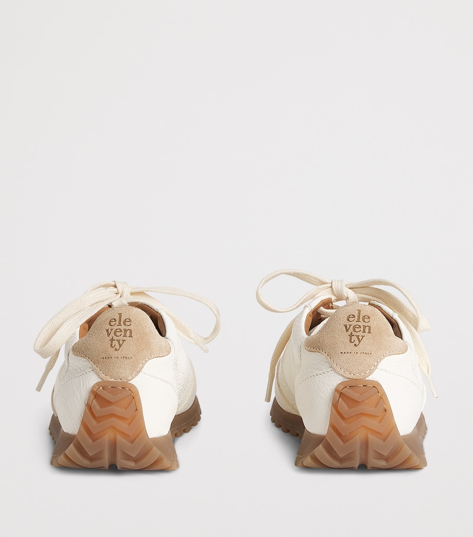 Eleventy Leather Sneakers Sabbia Image 3