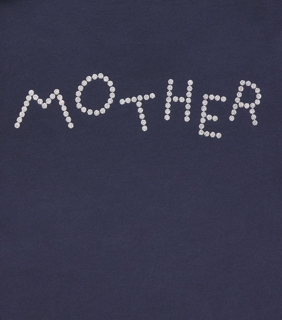MOTHER Womens Cotton The Rowdy T-Shirt Moonbeam Saloon Image 6