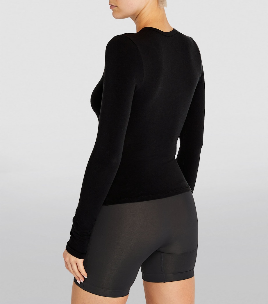 Cotton Jersey Long-Sleeved T-Shirt SOOT Image 4