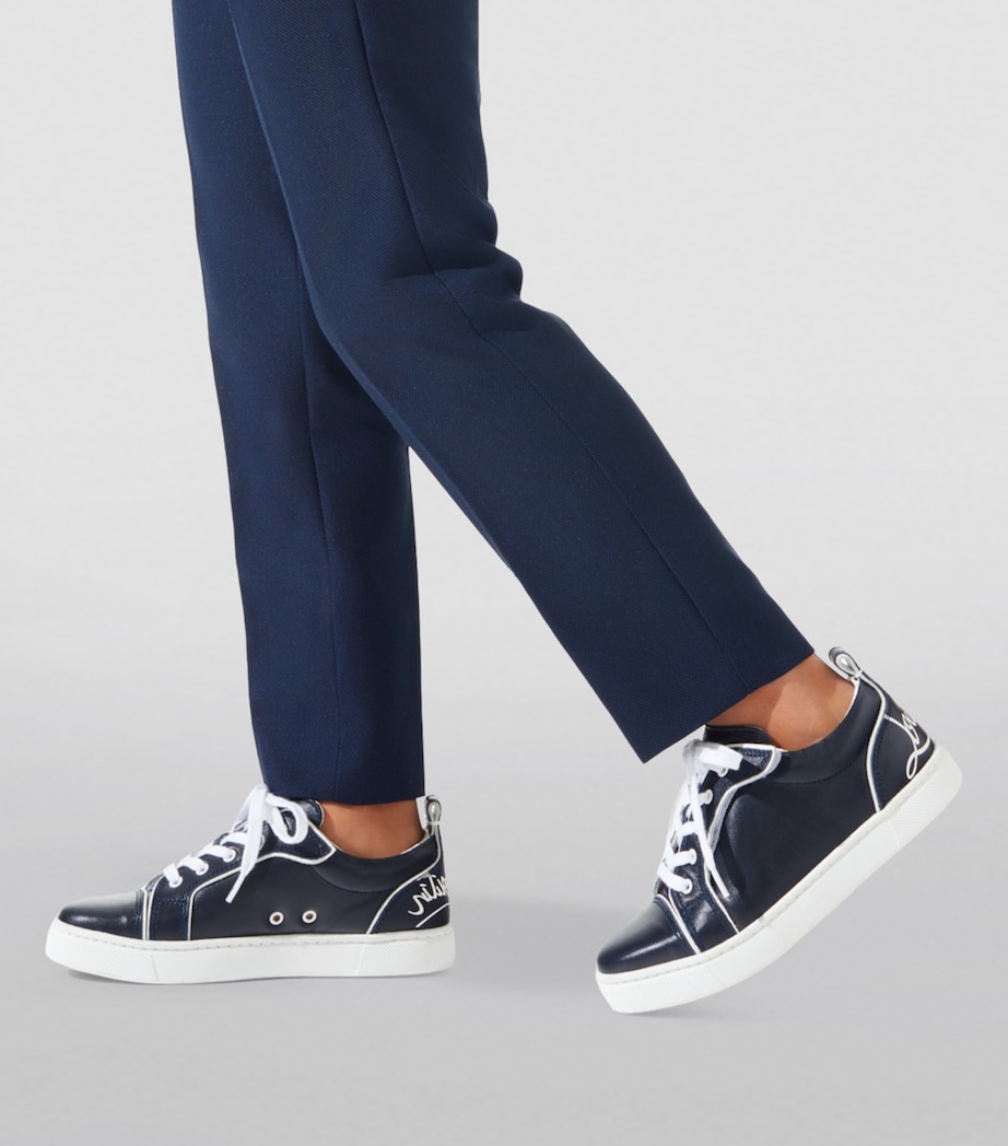 Funnyto Leather Low-Top Sneakers J764 Image 9