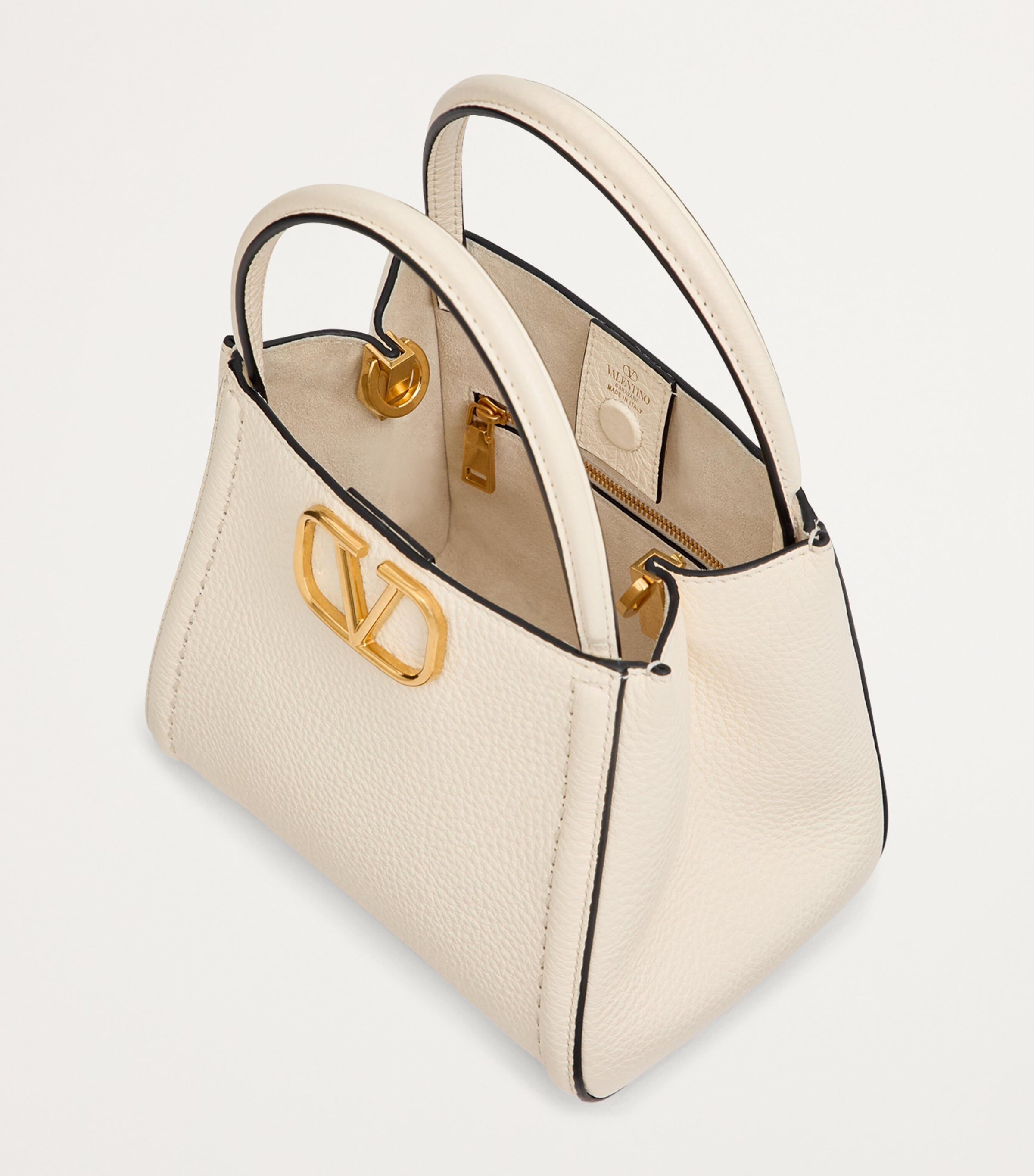 Small Leather Alltime Top-Handle Bag ZG6 Image 7