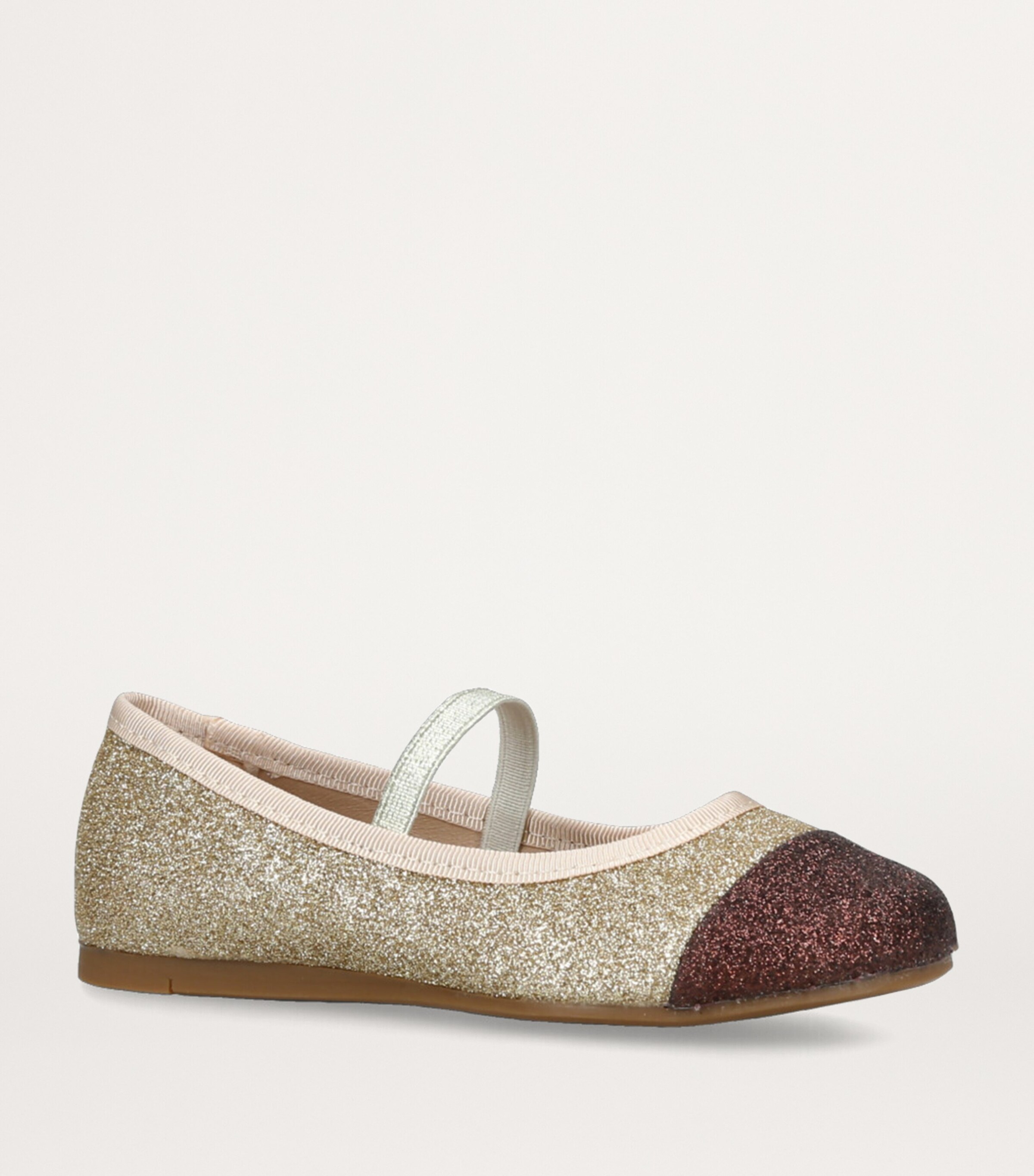 Glittered Tallie Mary Jane Flats GOLD Image 3