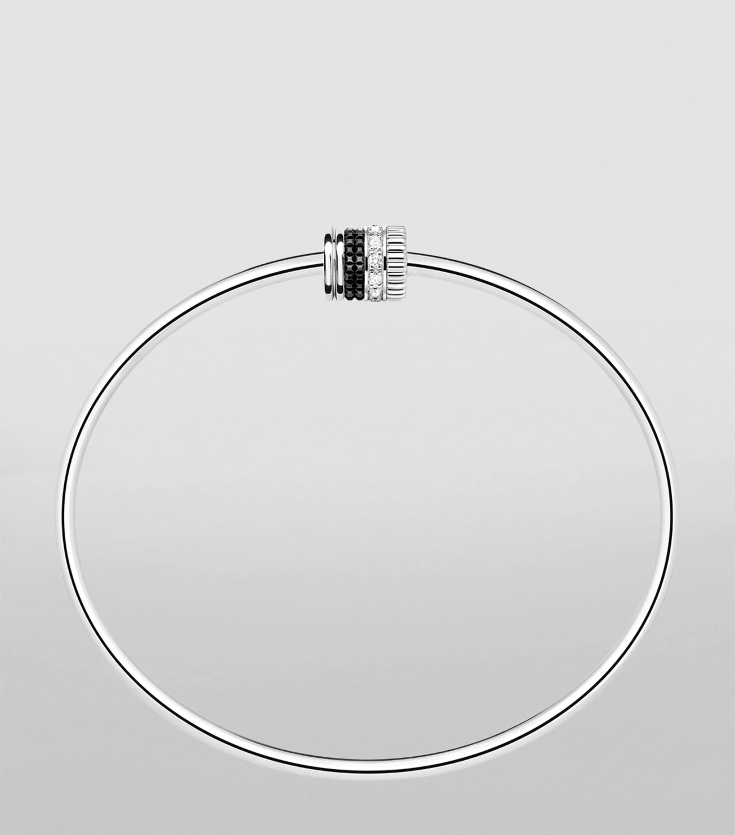 White Gold and Diamond Quatre Bangle WHITE GOLD Image 3