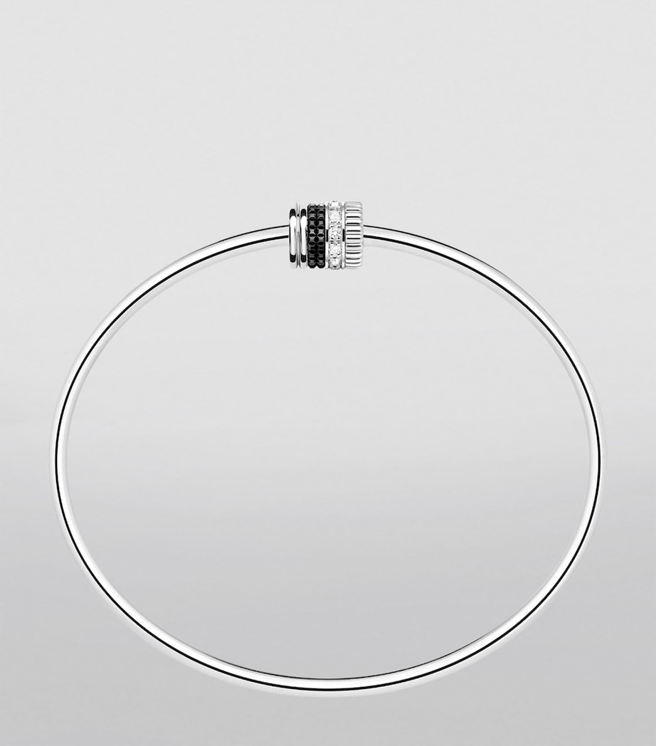 White Gold and Diamond Quatre Bangle WHITE GOLD Image 3