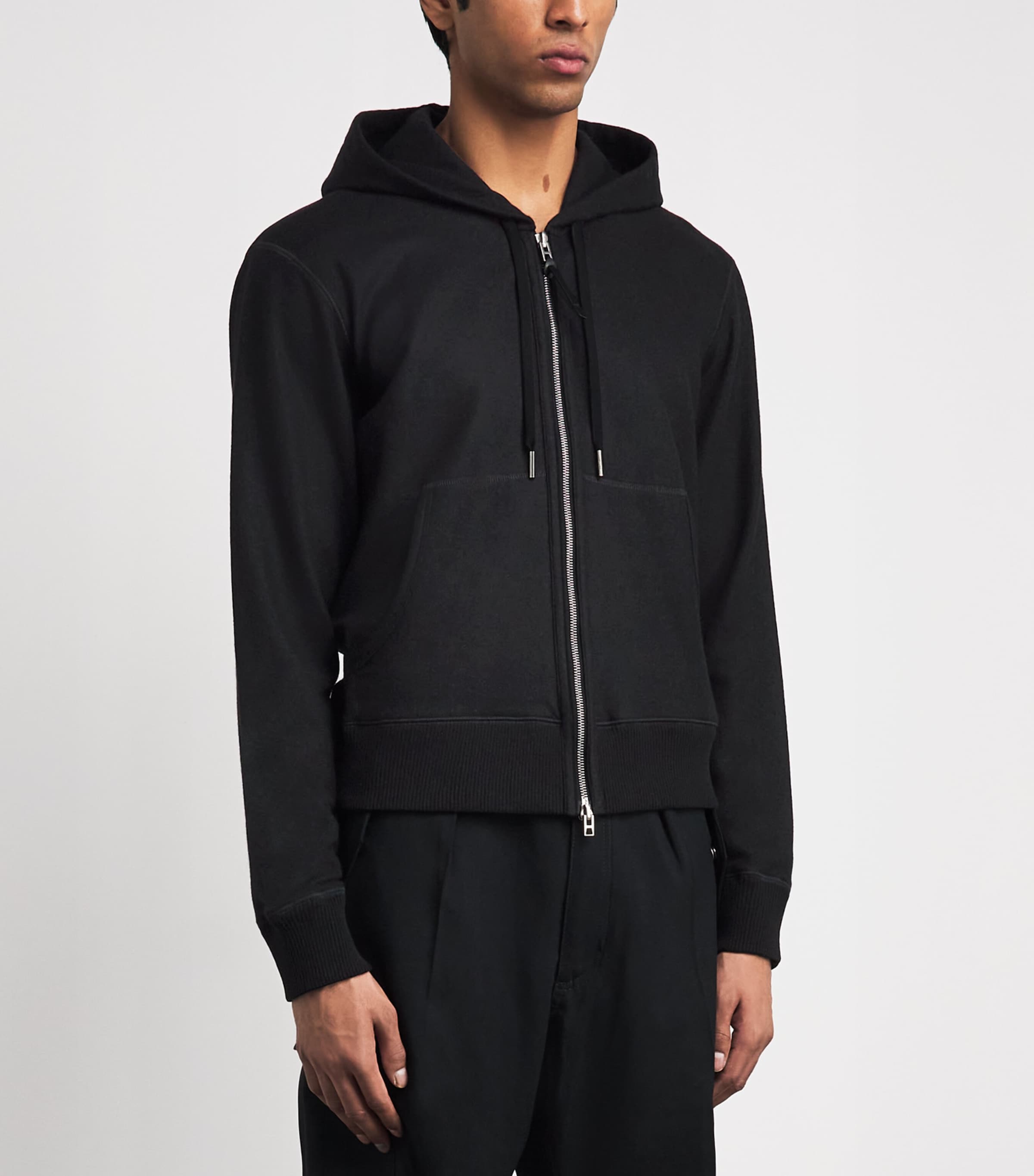 TOM FORD Mens Cashmere Zip-Up Hoodie Naa Image 4