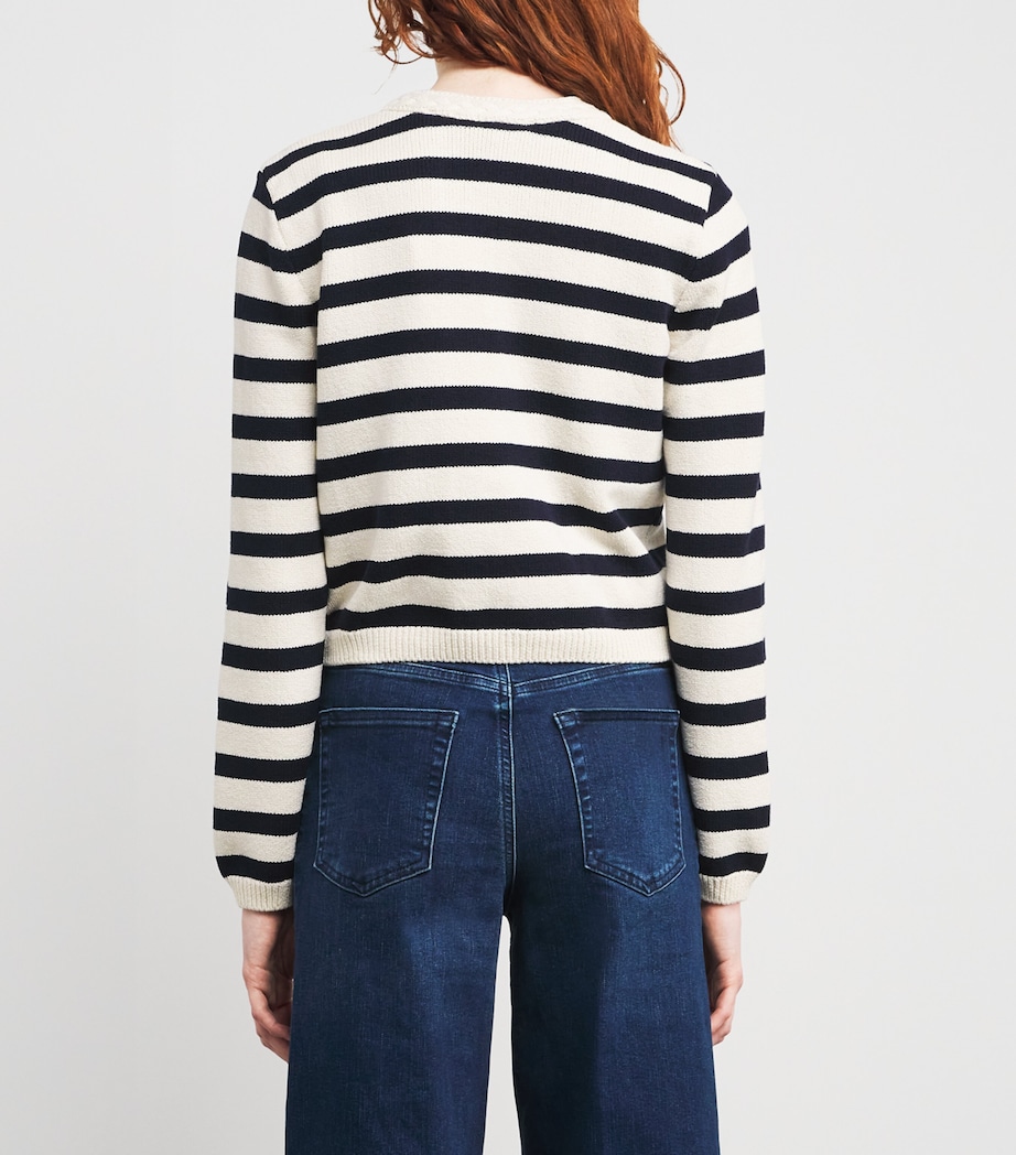 Stripe The Harbor Cardigan NAVY MULTI Image 4