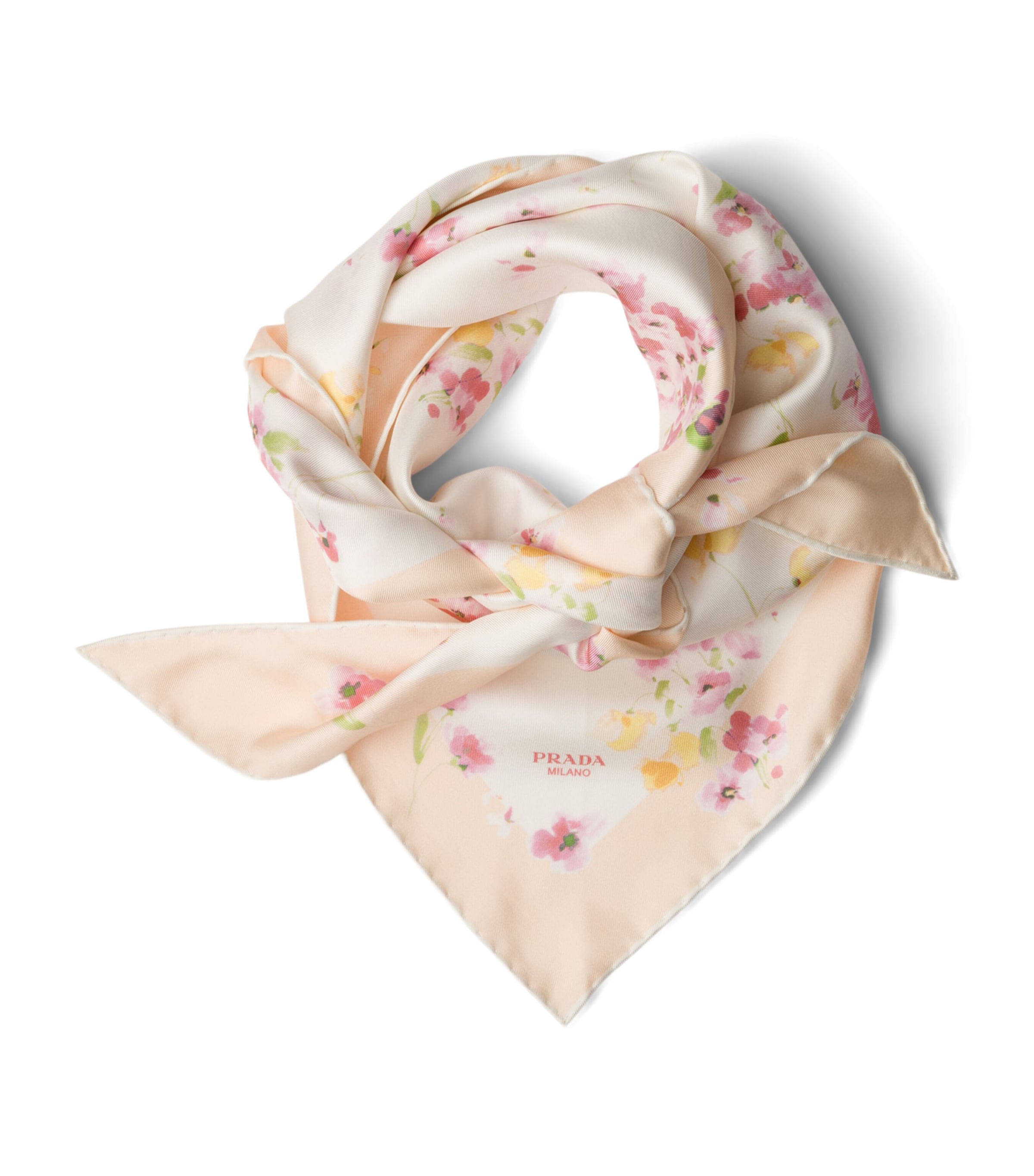 Silk Floral Print Scarf F04RS Image 1