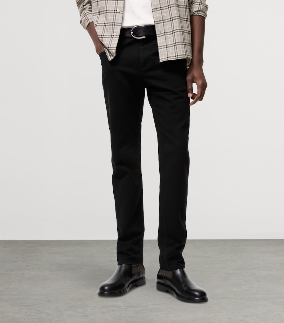 Burberry Mens Slim Jeans Black Image 2