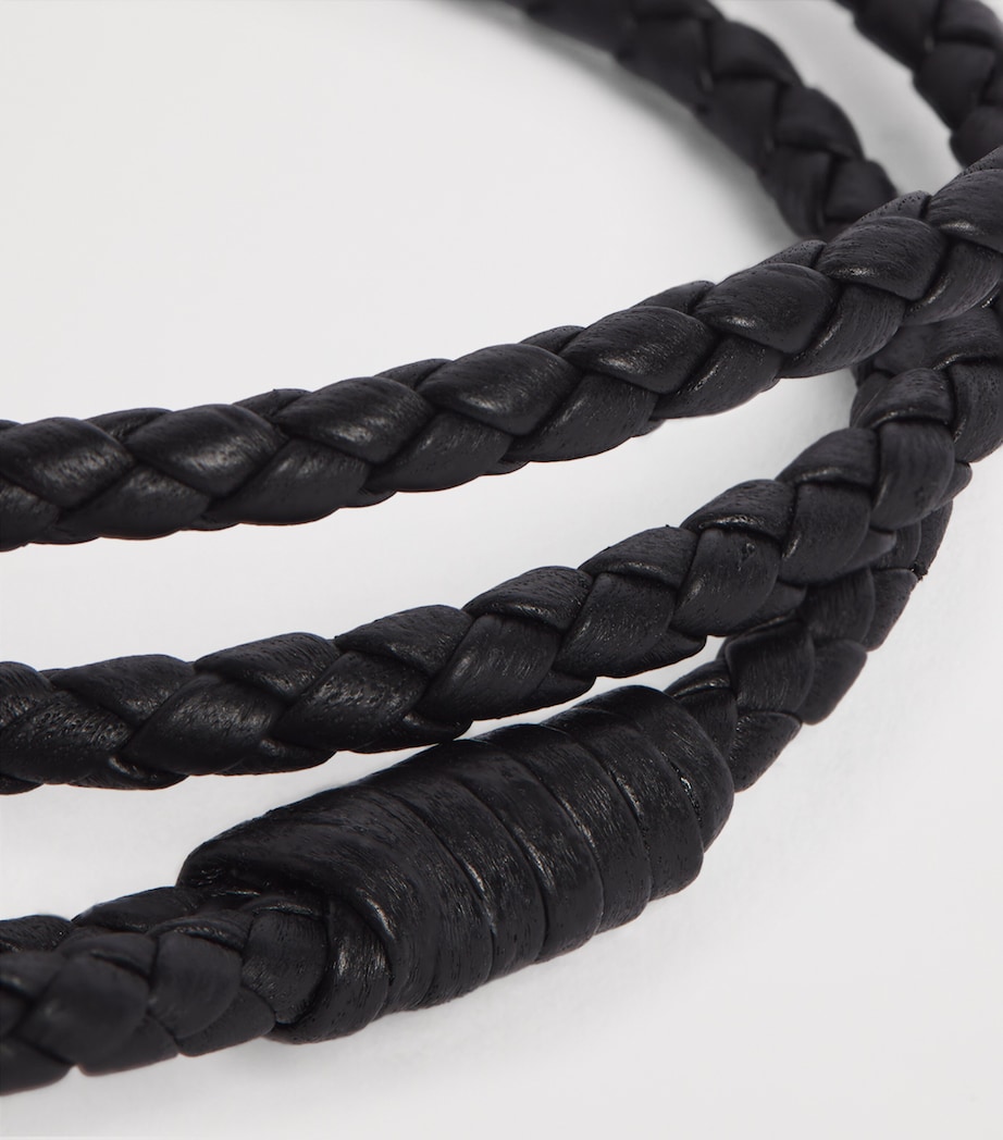 Leather Braided T Bracelet NAA Image 5