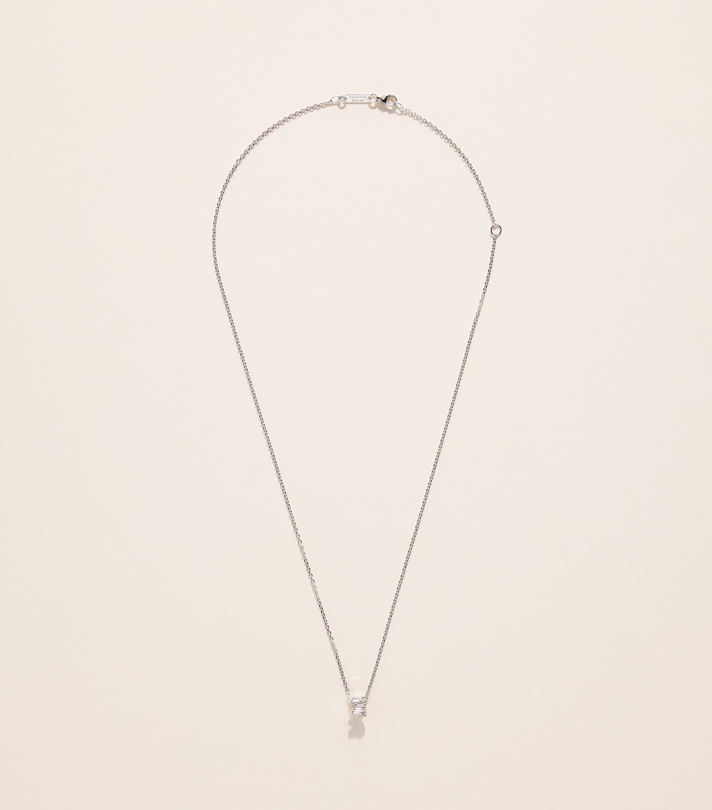 Suzanne Kalan White Gold and Diamond Infinite Pendant Necklace Wg/wd Image 3