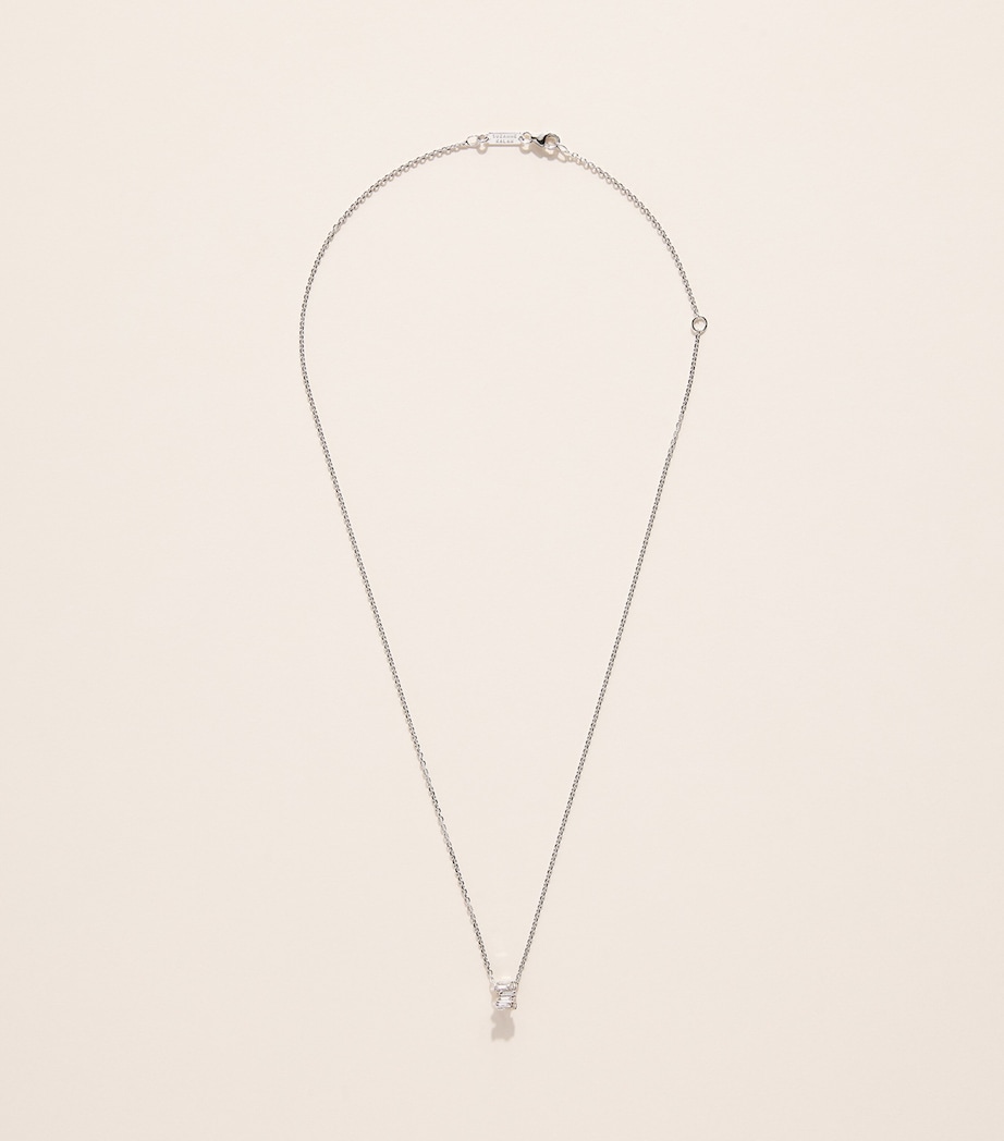 Suzanne Kalan White Gold and Diamond Infinite Pendant Necklace Wg/wd Image 3