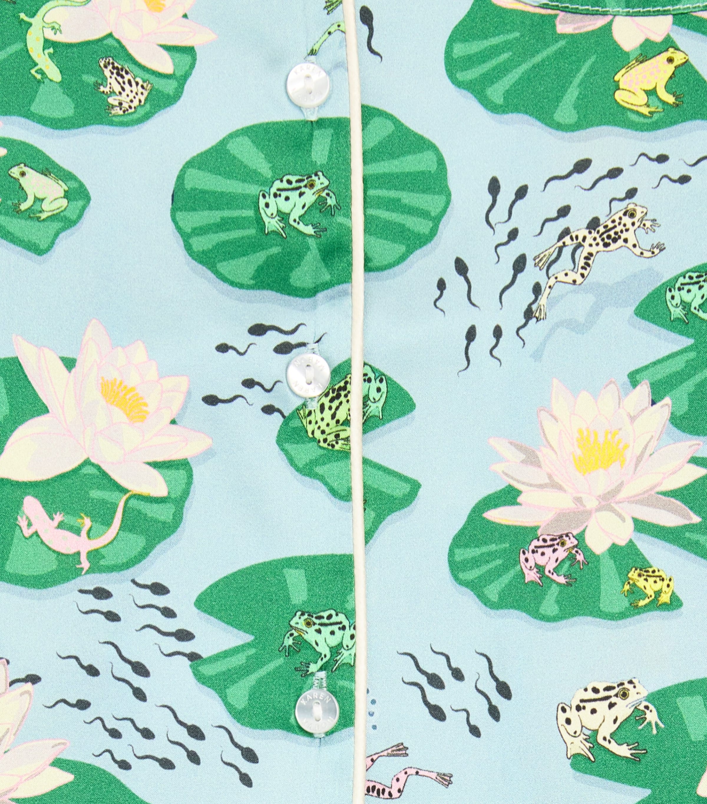 KAREN MABON KIDS Pond Life Pyjama Set Blue Image 4