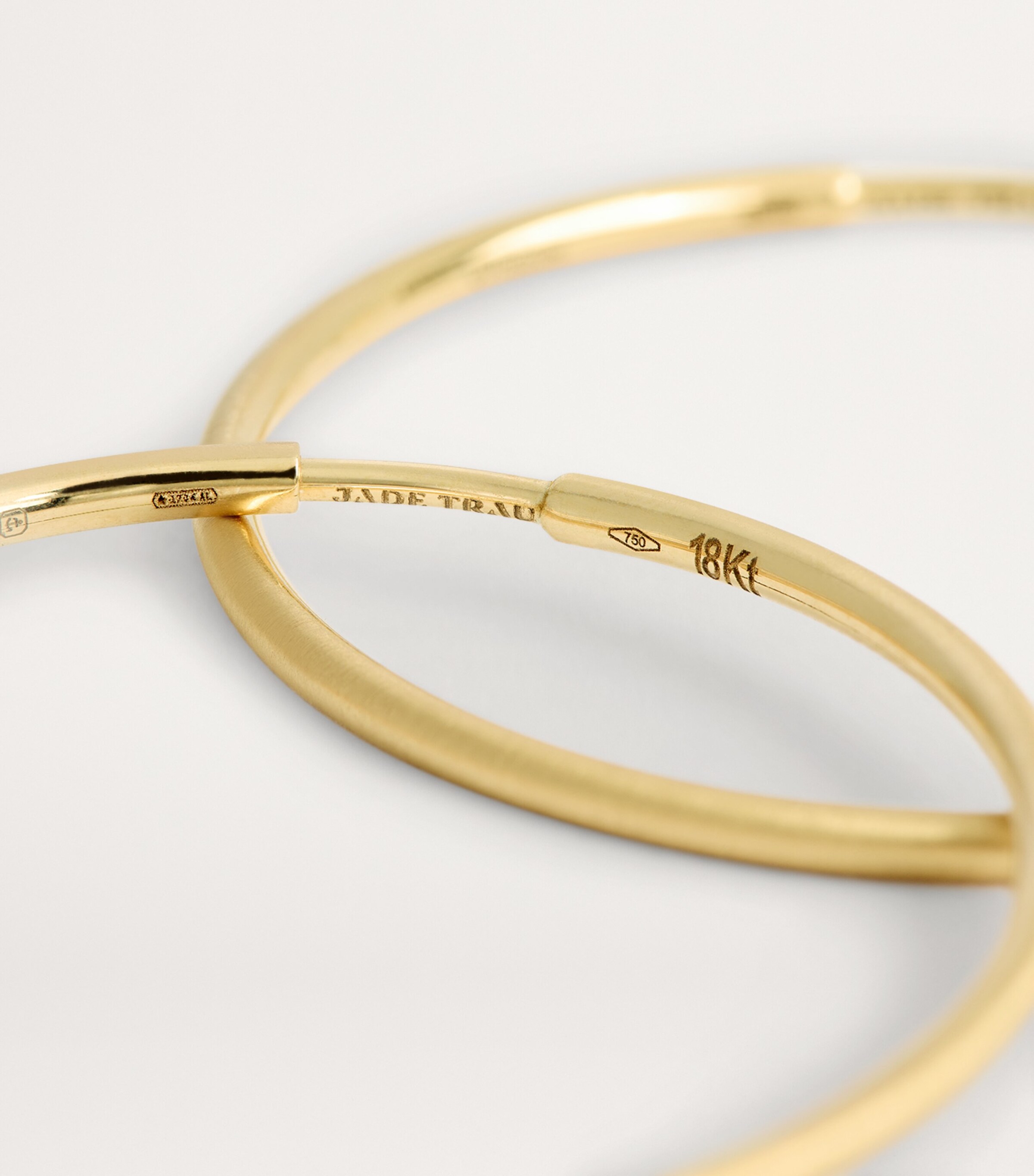 Jade Trau Yellow Gold Pia Plié Hoop Earrings Yellow Gold Image 6