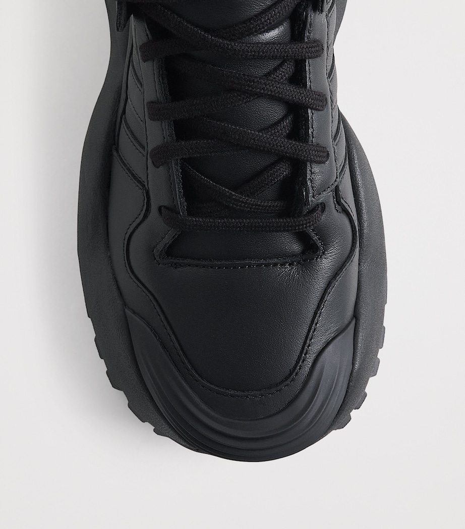 x adidas Leather Forum Lace-Up Boots BLACK Image 5