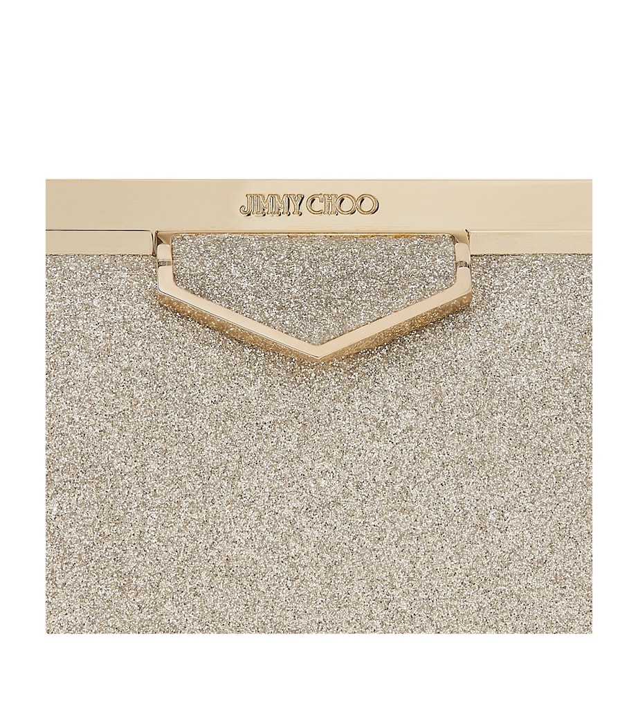 Glitter Ellipse Clutch PLATINUM ICE Image 4