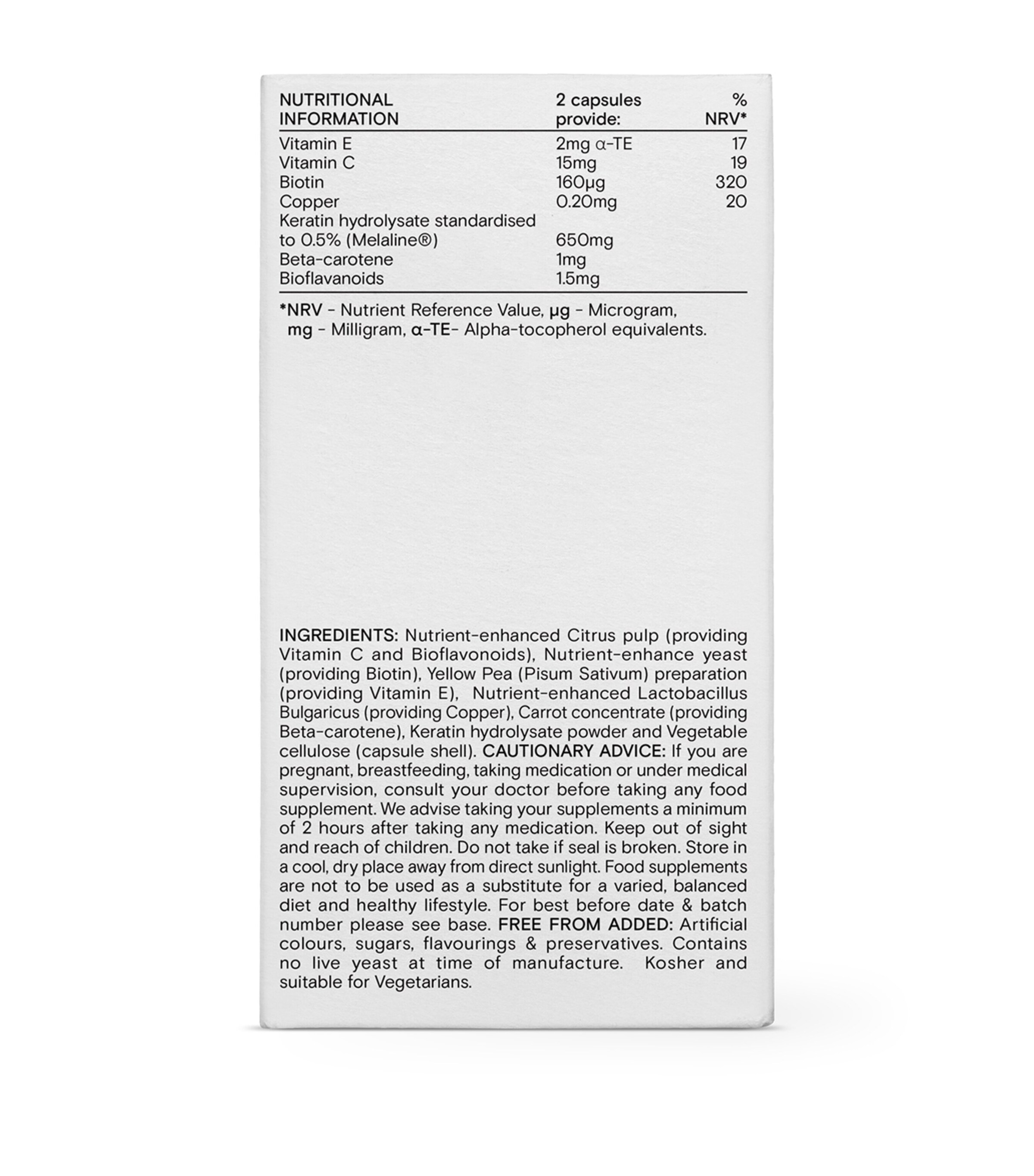 Food-Grown Natural Glow (60 Capsules) NO COLOUR Image 3