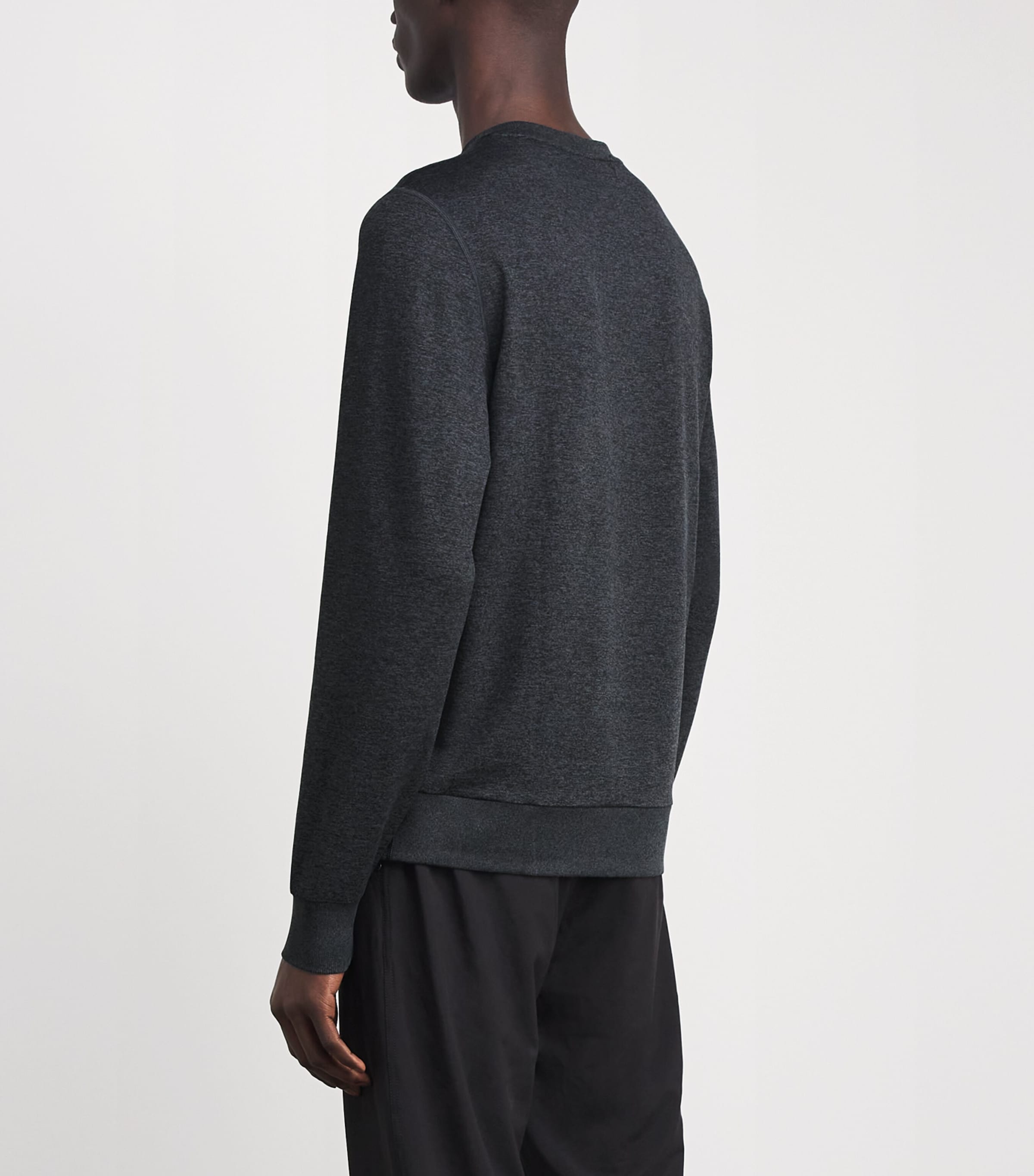 VUORI Mens Ponto Performance Sweatshirt Hcc/charcoal Heather Image 5