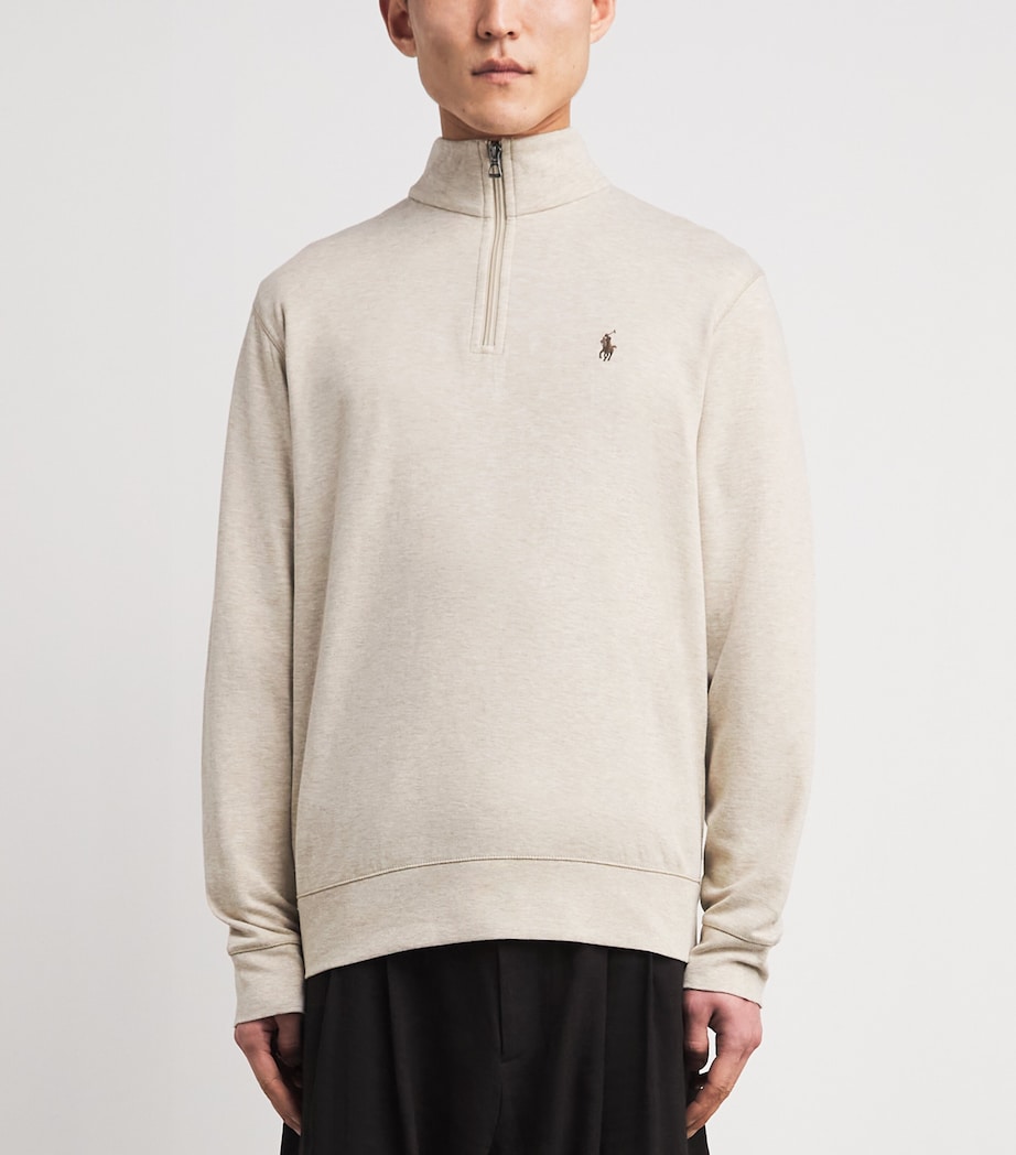Polo Ralph Lauren Mens Quarter-Zip Sweatshirt Expdtn Dn Image 4