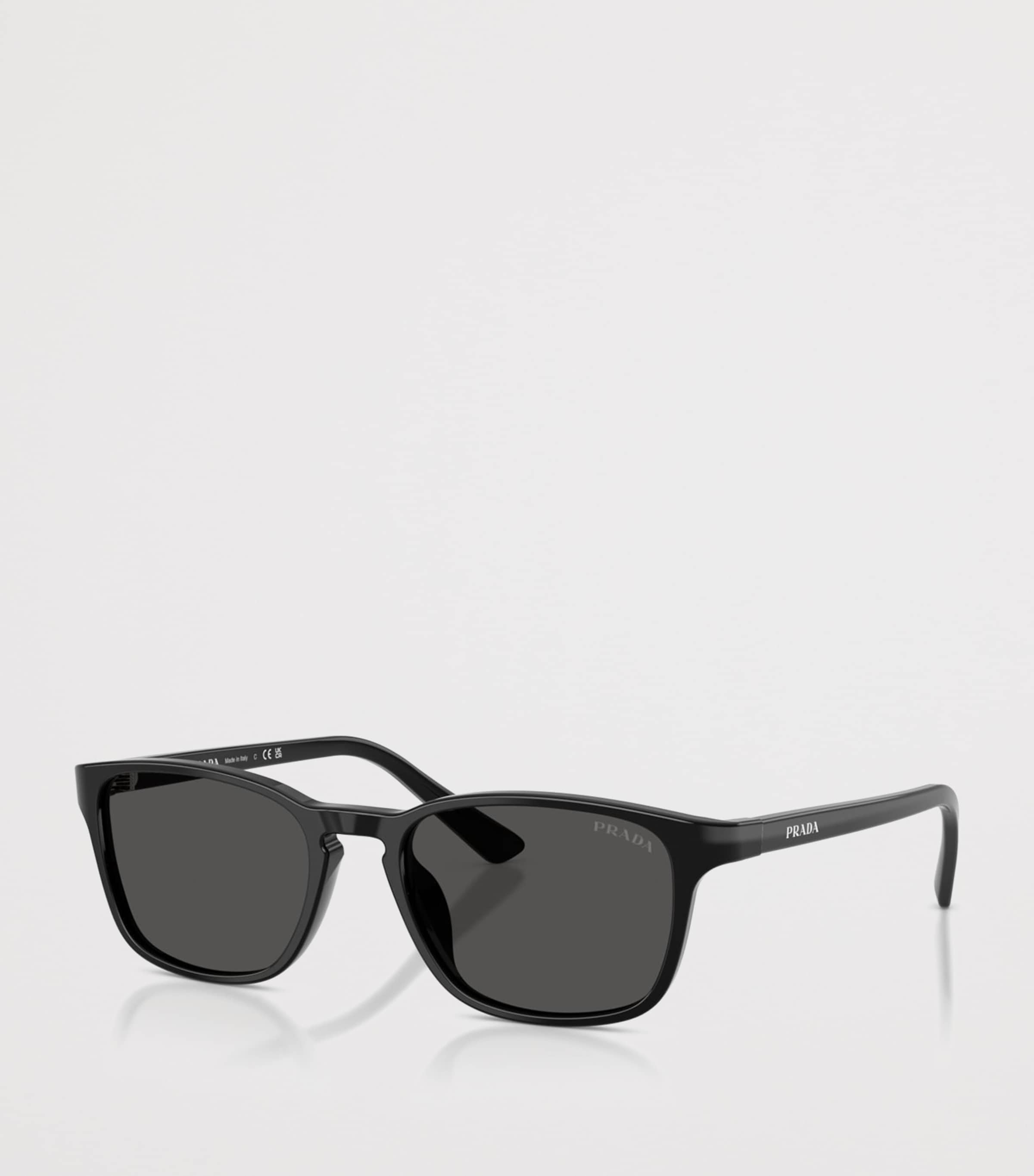 Prada Acetate Pillow Sunglasses Black Image 2